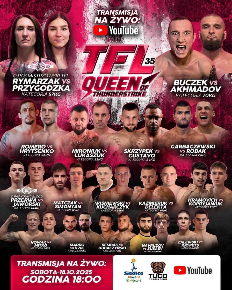 Zdjęcie w galerii na portalu naszraciborz.pl: Zawodnik Łamatora Racibórz zadebiutuje na gali Thunderstrike Fight League 35 wiadomości z regionu