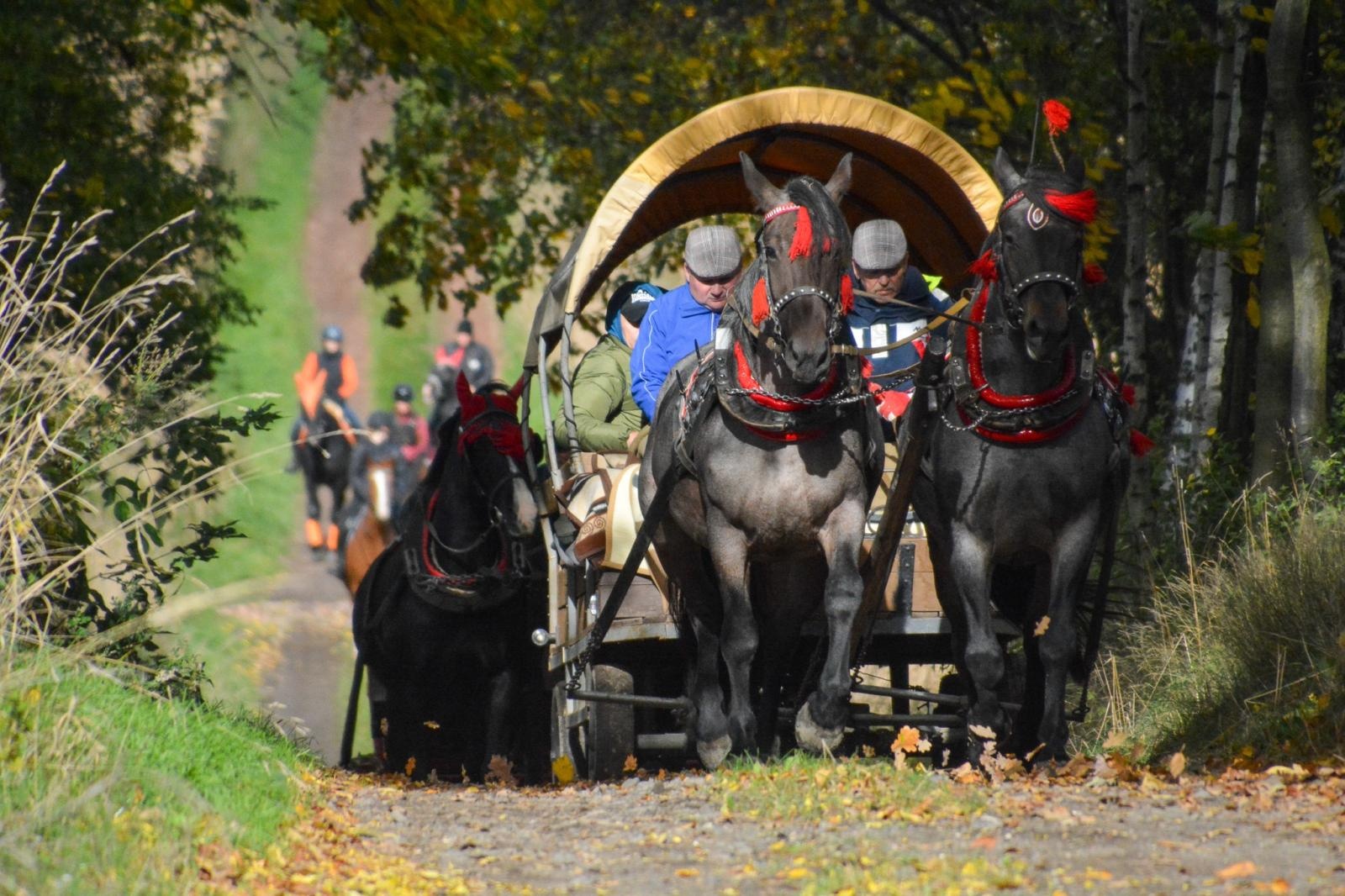 Zdjęcie w galerii na portalu naszraciborz.pl: Hubertus w Kornowacu – jeźdźcy, tradycja i dobra zabawa [FOTO i WIDEO] wiadomości z regionu