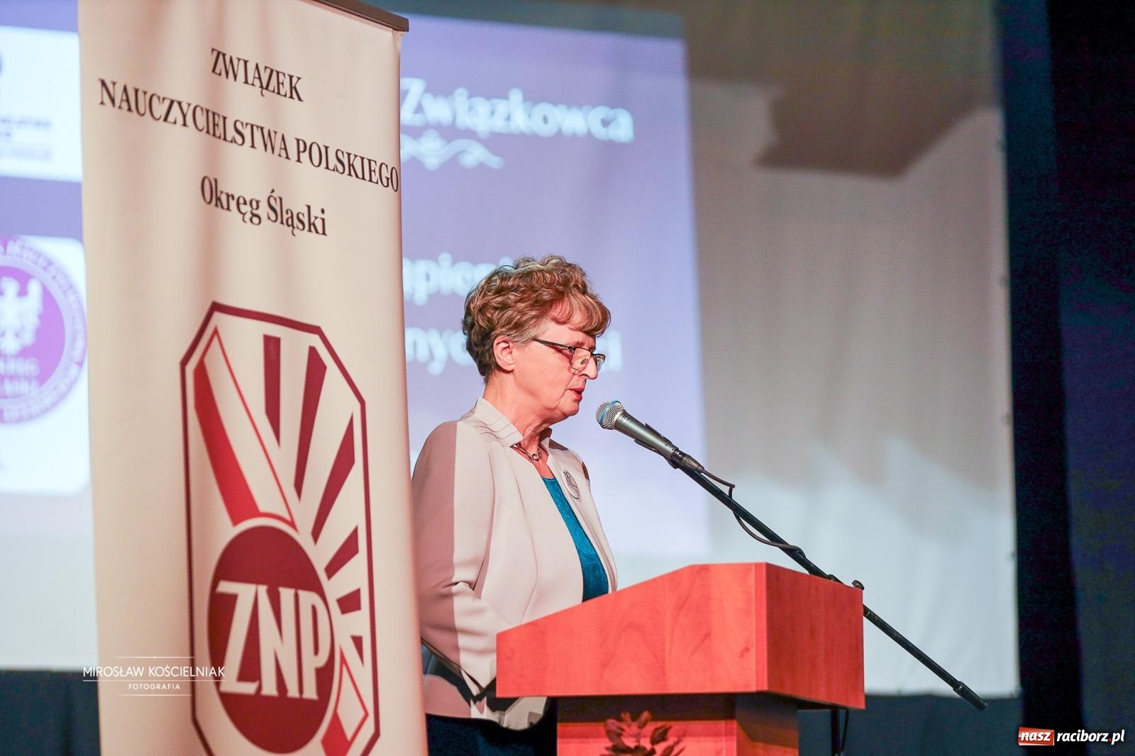 Zdjęcie w galerii na portalu naszraciborz.pl: 120 lat ZNP i 80 lat działalności w Raciborzu. Uroczysty Dzień Związkowca w Strzesze [FOTO] wiadomości z regionu