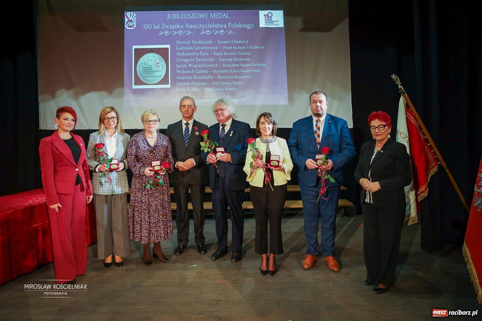 Zdjęcie w galerii na portalu naszraciborz.pl: 120 lat ZNP i 80 lat działalności w Raciborzu. Uroczysty Dzień Związkowca w Strzesze [FOTO] wiadomości z regionu