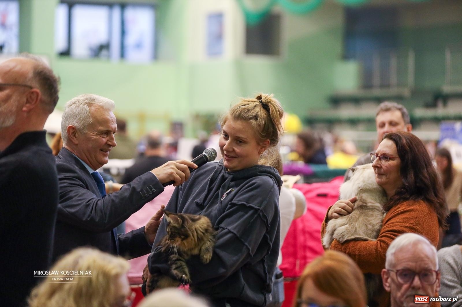 Zdjęcie w galerii na portalu naszraciborz.pl: Kocie piękno w Raciborzu. Trwa Międzynarodowa Wystawa Kotów w arenie Rafako wiadomości z regionu