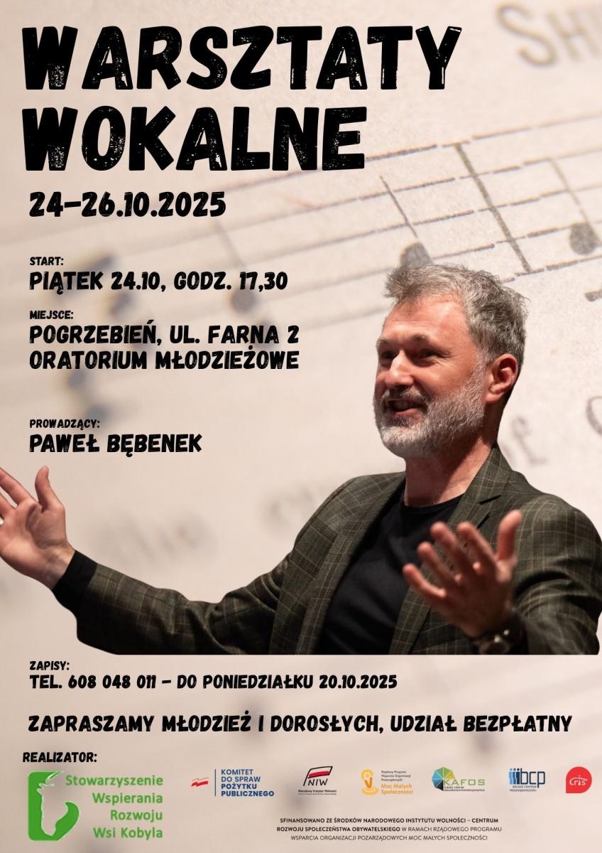 Zdjęcie w galerii na portalu naszraciborz.pl: Warsztaty wokalne Pawła Bębenka w Kobyli – śpiew, integracja i wspólnota wiadomości z regionu