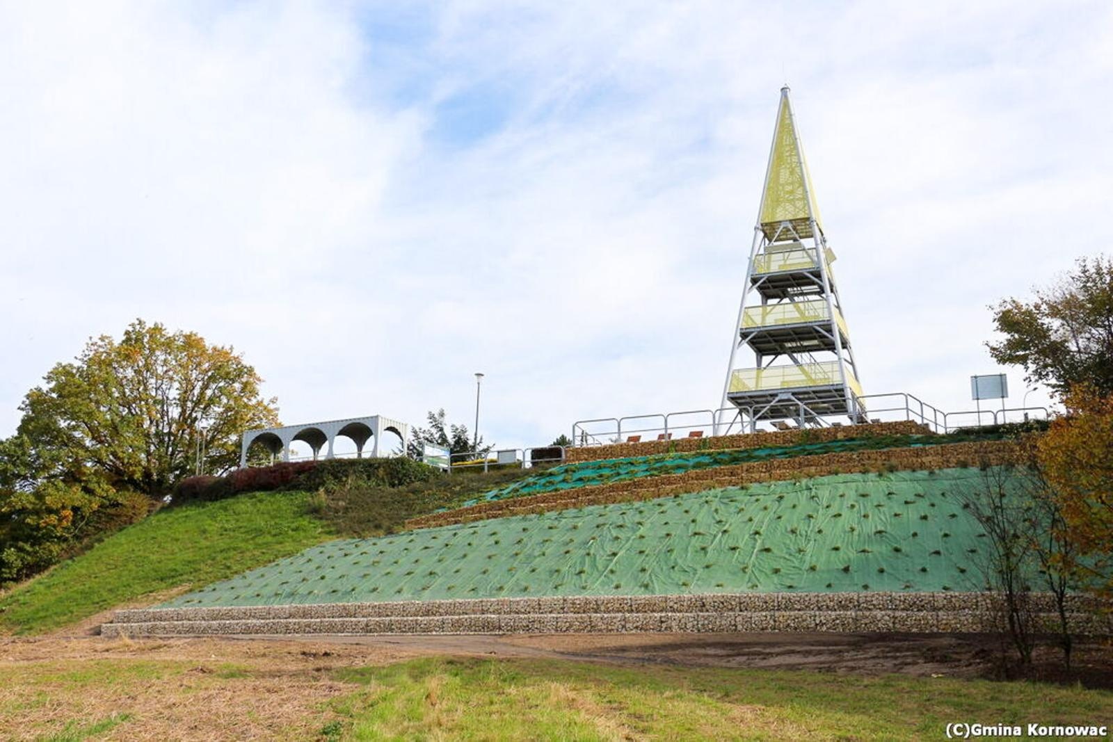 Zdjęcie w galerii na portalu naszraciborz.pl: Urząd zabezpieczył skarpę pod wieżą w Pogrzebieniu. Na problem od miesięcy zwracał uwagę mieszkaniec wiadomości z regionu