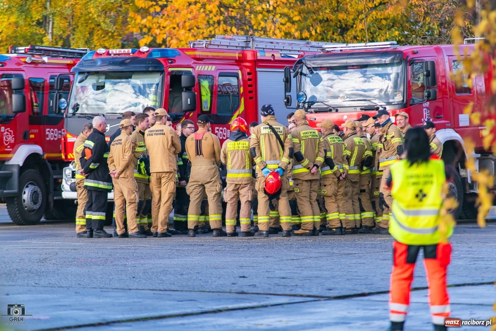 Zdjęcie w galerii na portalu naszraciborz.pl: Służby w akcji przy Cegielnianej. Powiatowe manewry w Raciborzu [FOTO i WIDEO] wiadomości z regionu