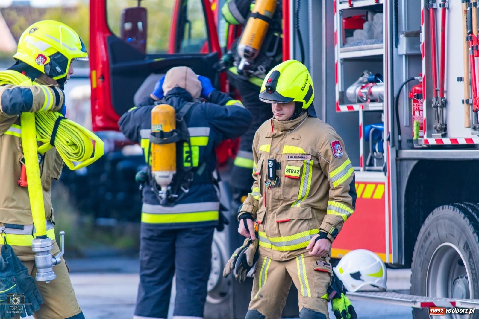 Zdjęcie w galerii na portalu naszraciborz.pl: Służby w akcji przy Cegielnianej. Powiatowe manewry w Raciborzu [FOTO i WIDEO] wiadomości z regionu
