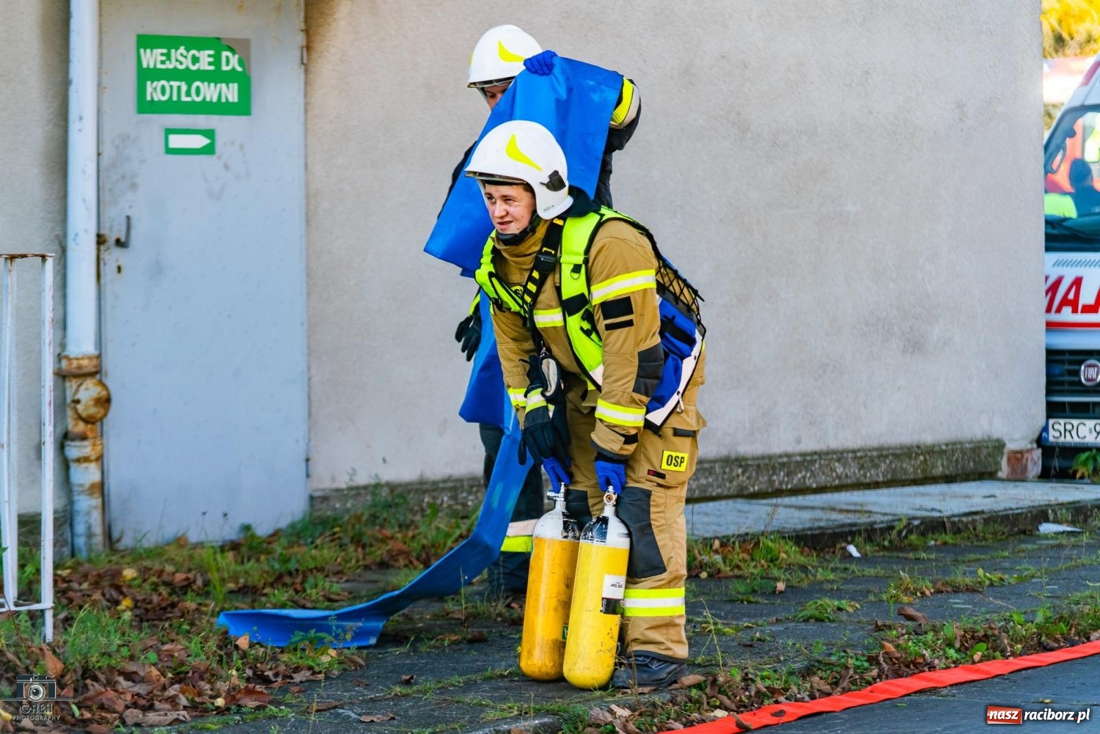 Zdjęcie w galerii na portalu naszraciborz.pl: Służby w akcji przy Cegielnianej. Powiatowe manewry w Raciborzu [FOTO i WIDEO] wiadomości z regionu