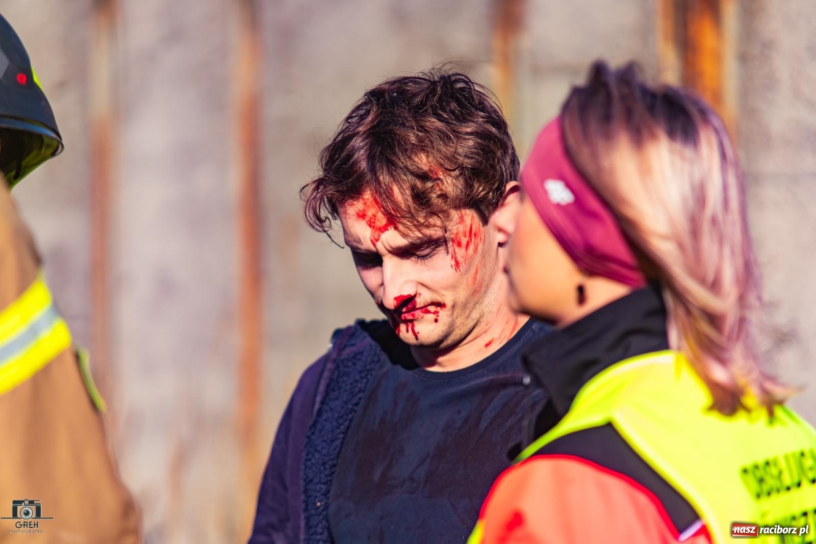 Zdjęcie w galerii na portalu naszraciborz.pl: Służby w akcji przy Cegielnianej. Powiatowe manewry w Raciborzu [FOTO i WIDEO] wiadomości z regionu