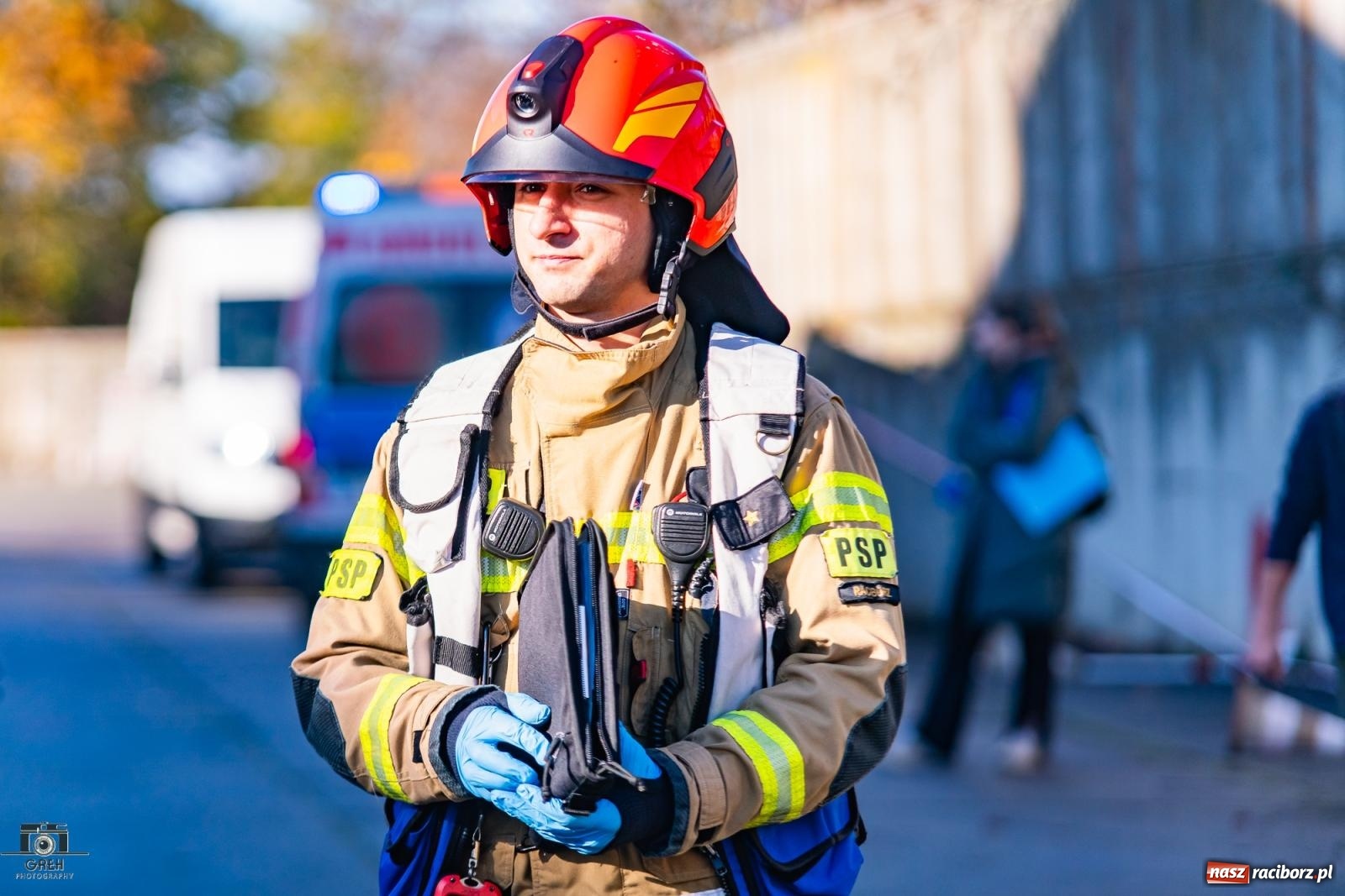 Zdjęcie w galerii na portalu naszraciborz.pl: Służby w akcji przy Cegielnianej. Powiatowe manewry w Raciborzu [FOTO i WIDEO] wiadomości z regionu