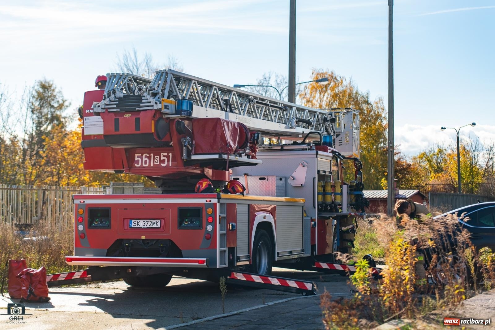 Zdjęcie w galerii na portalu naszraciborz.pl: Służby w akcji przy Cegielnianej. Powiatowe manewry w Raciborzu [FOTO i WIDEO] wiadomości z regionu