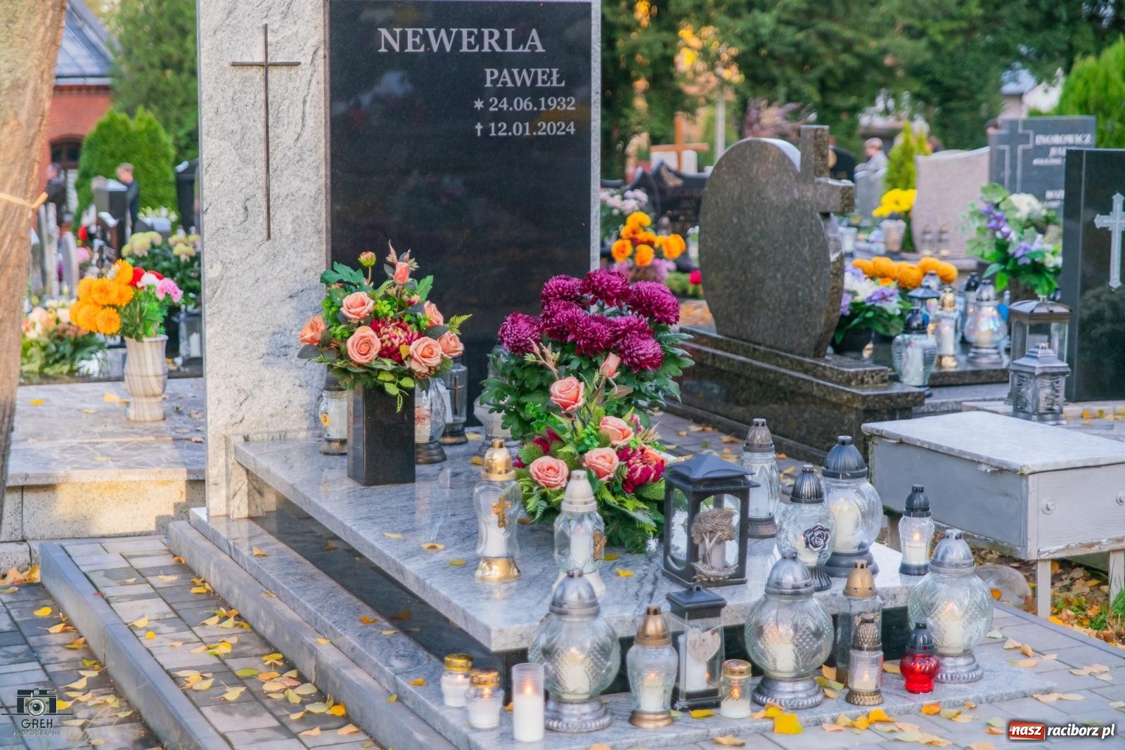 Zdjęcie w galerii na portalu naszraciborz.pl: Uroczystość Wszystkich Świętych na cmentarzu Jeruzalem w Raciborzu [FOTO i WIDEO] wiadomości z regionu