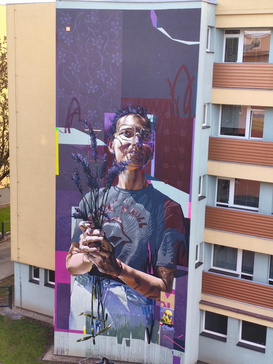 Zdjęcie w galerii na portalu naszraciborz.pl: Mural raciborzanina Ryszarda Paurowskiego z nominacją w międzynarodowym konkursie wiadomości z regionu