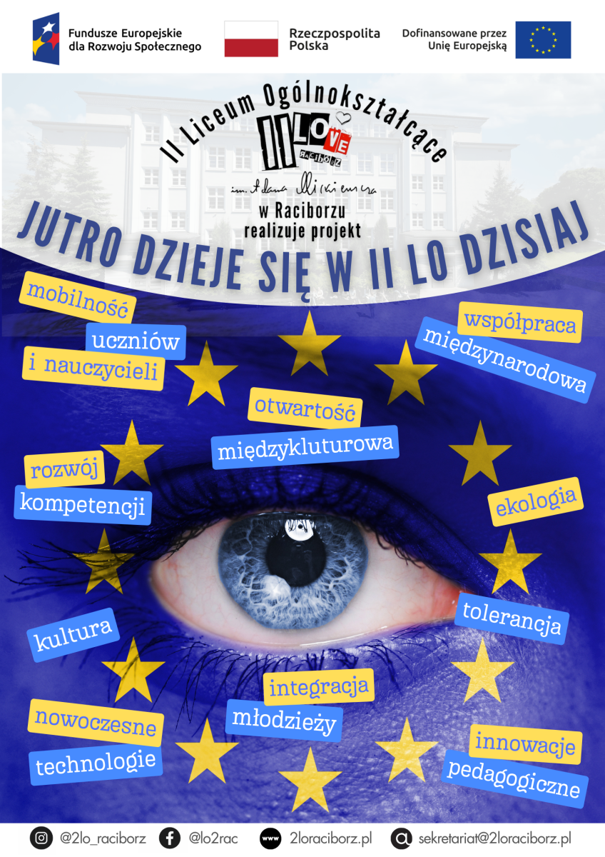 Zdjęcie w galerii na portalu naszraciborz.pl: II LO w Raciborzu z nowym projektem międzynarodowym: Jutro dzieje się w II LO dzisiaj wiadomości z regionu