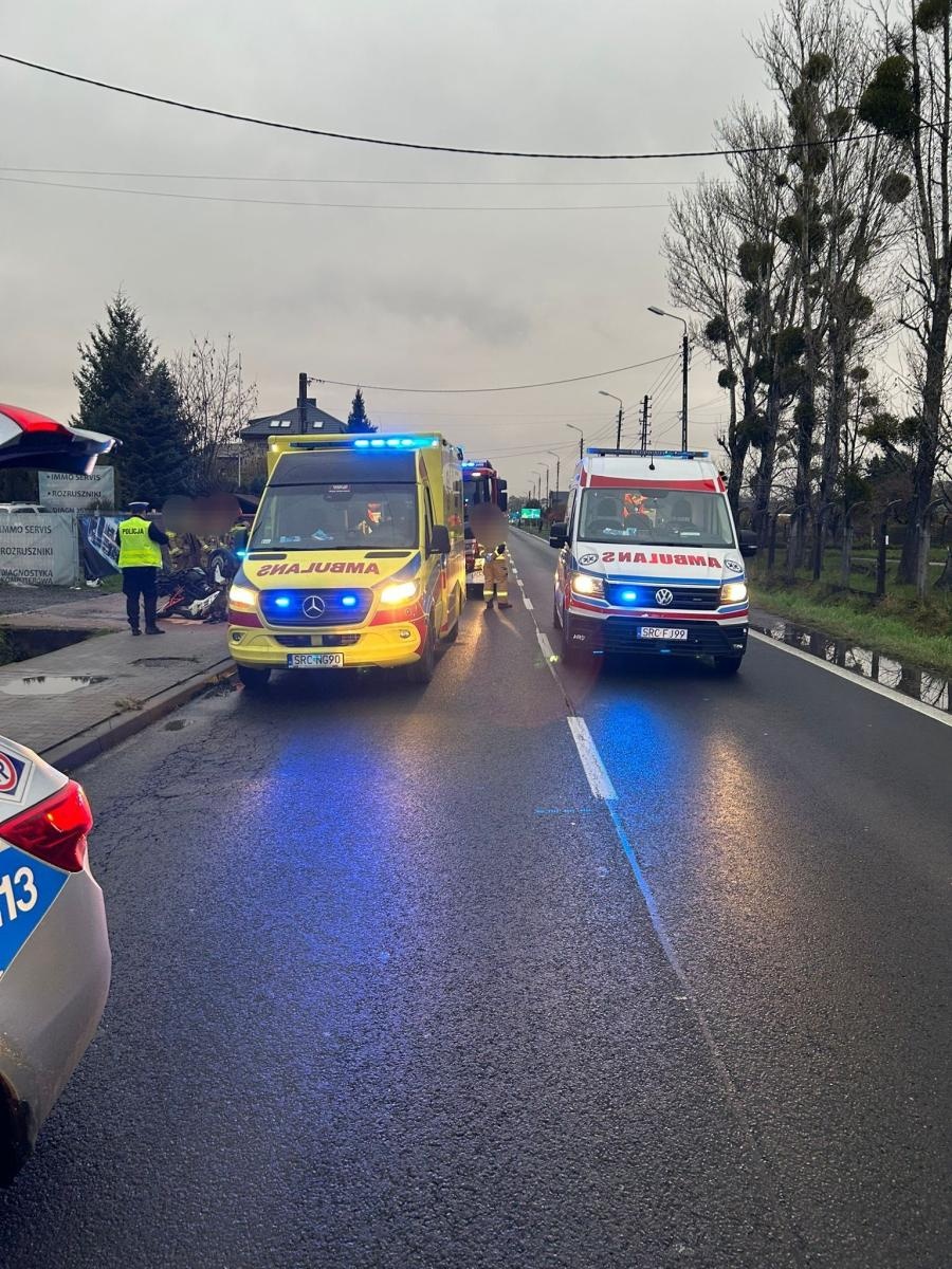 Zdjęcie w galerii na portalu naszraciborz.pl: Poważne zdarzenie drogowe na ul. Bogumińskiej w Raciborzu. Dwie osoby trafiły do szpitala wiadomości z regionu