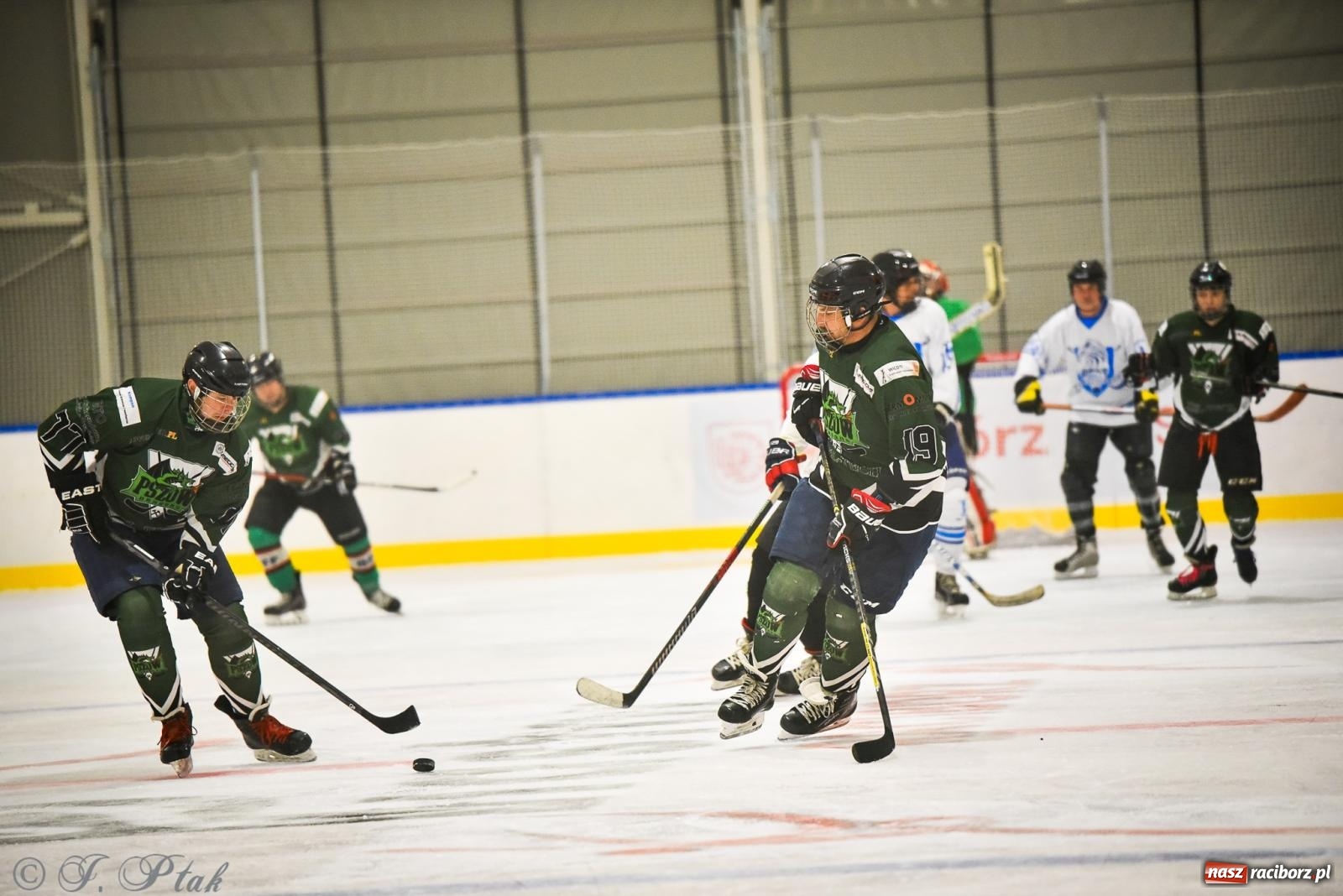 Zdjęcie w galerii na portalu naszraciborz.pl: Dragons Pszów pokonali Orły OSiR-u Racibórz. Hokej wrócił na Piastor [FOTO] wiadomości z regionu