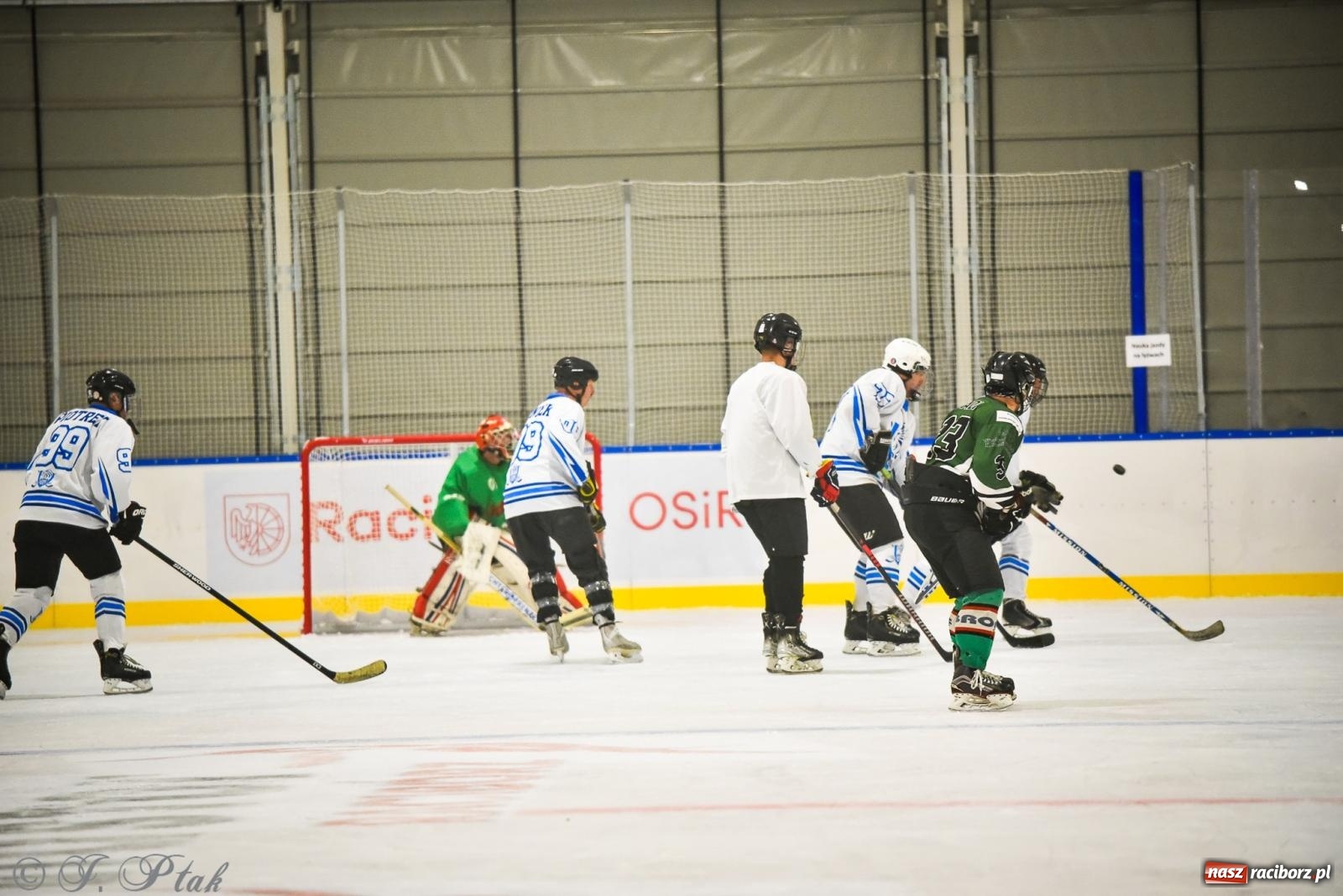 Zdjęcie w galerii na portalu naszraciborz.pl: Dragons Pszów pokonali Orły OSiR-u Racibórz. Hokej wrócił na Piastor [FOTO] wiadomości z regionu