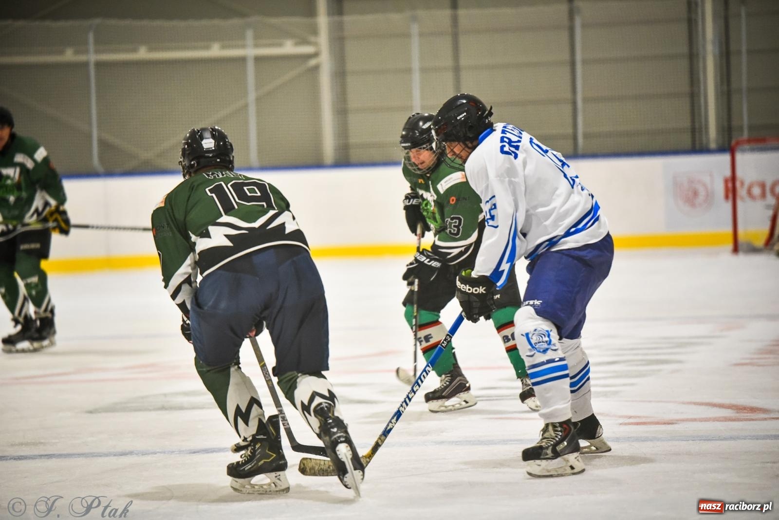 Zdjęcie w galerii na portalu naszraciborz.pl: Dragons Pszów pokonali Orły OSiR-u Racibórz. Hokej wrócił na Piastor [FOTO] wiadomości z regionu