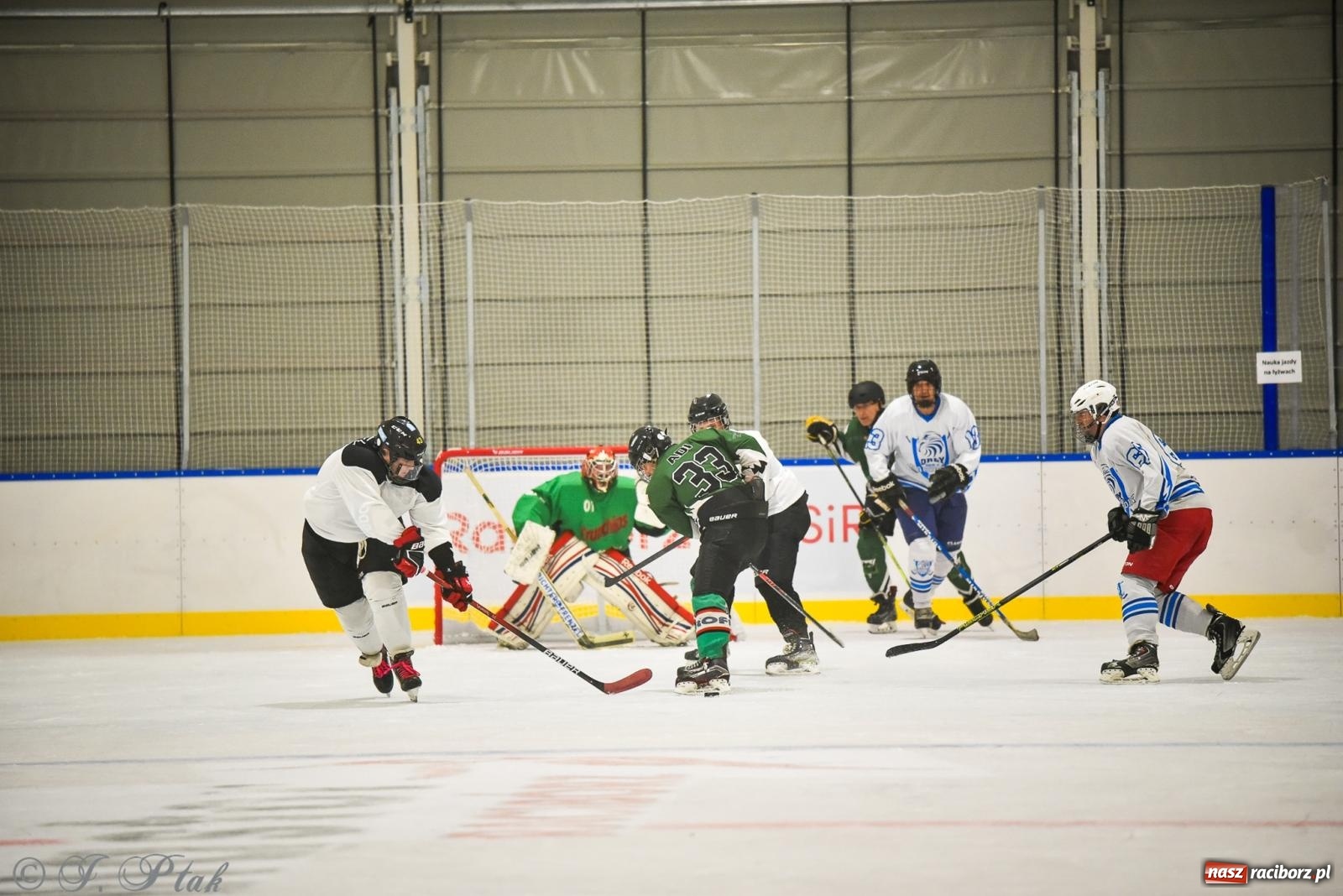 Zdjęcie w galerii na portalu naszraciborz.pl: Dragons Pszów pokonali Orły OSiR-u Racibórz. Hokej wrócił na Piastor [FOTO] wiadomości z regionu