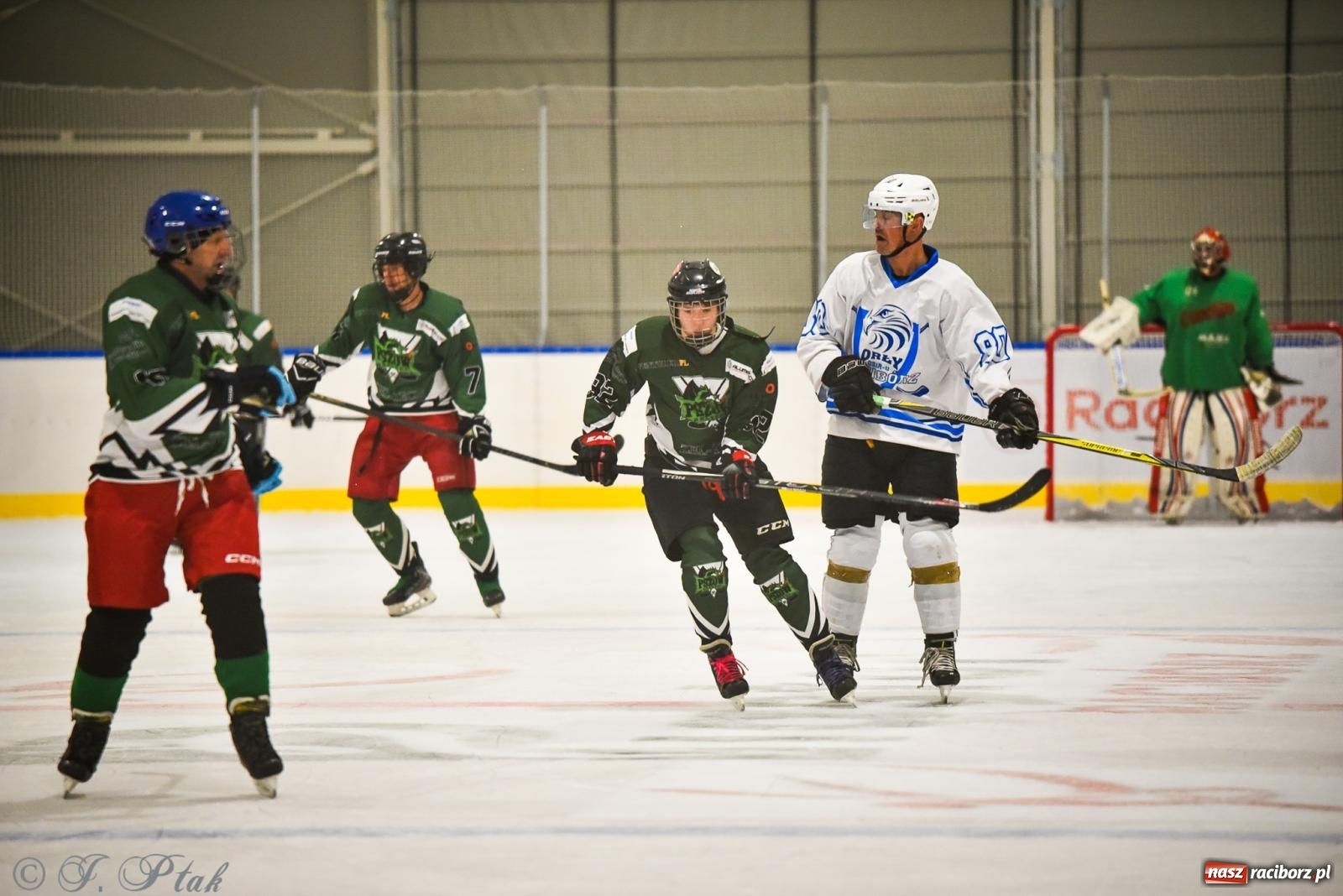 Zdjęcie w galerii na portalu naszraciborz.pl: Dragons Pszów pokonali Orły OSiR-u Racibórz. Hokej wrócił na Piastor [FOTO] wiadomości z regionu