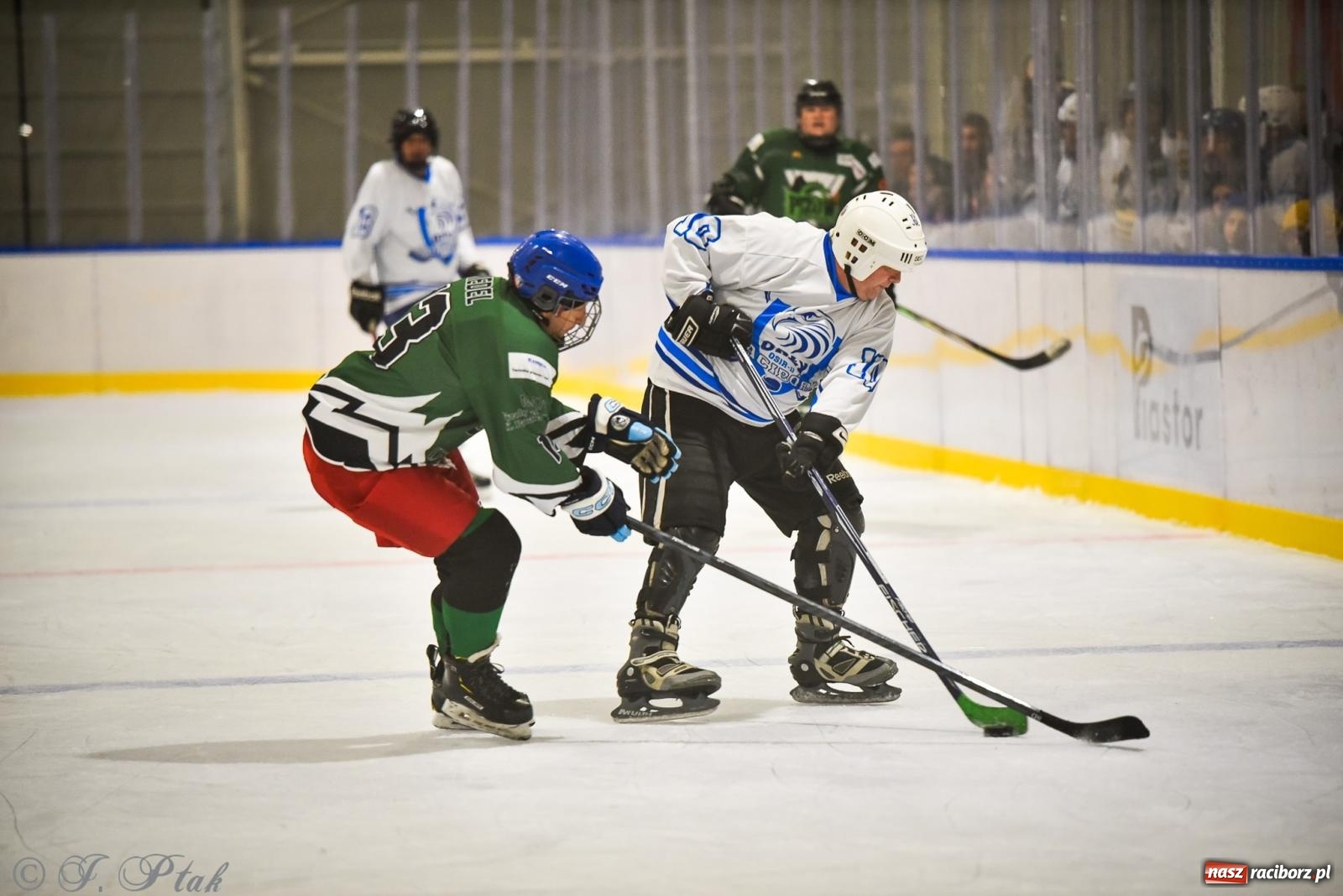 Zdjęcie w galerii na portalu naszraciborz.pl: Dragons Pszów pokonali Orły OSiR-u Racibórz. Hokej wrócił na Piastor [FOTO] wiadomości z regionu