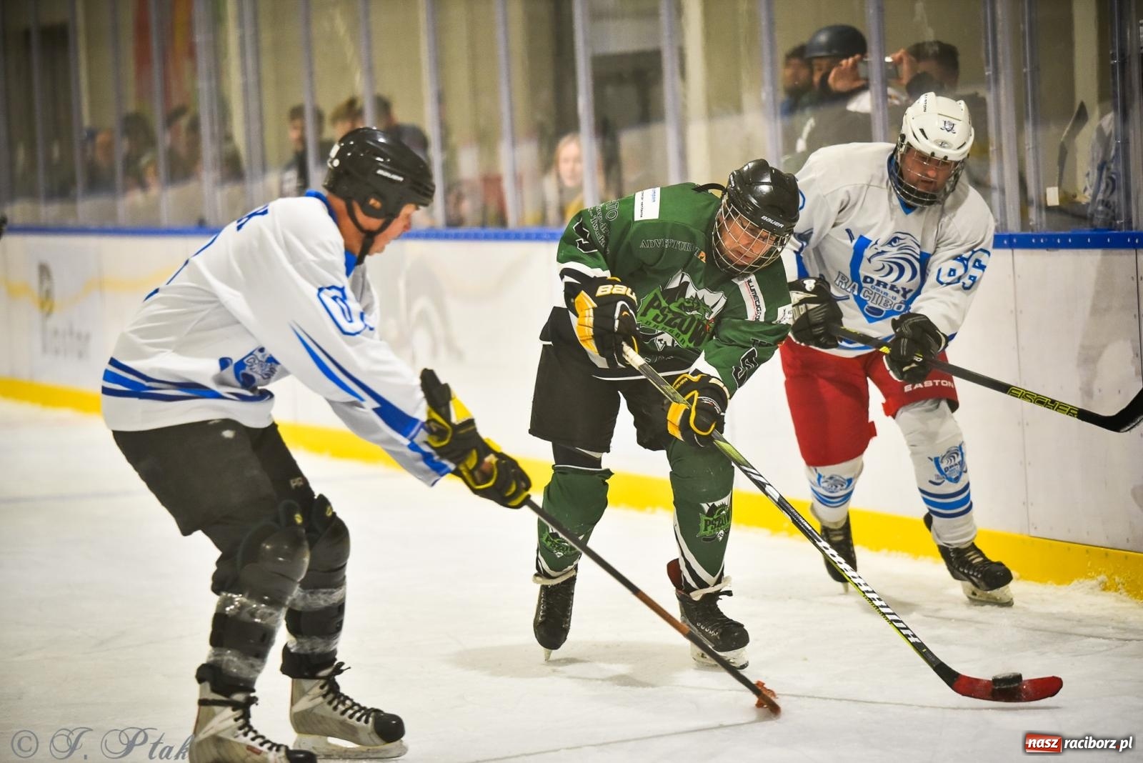 Zdjęcie w galerii na portalu naszraciborz.pl: Dragons Pszów pokonali Orły OSiR-u Racibórz. Hokej wrócił na Piastor [FOTO] wiadomości z regionu