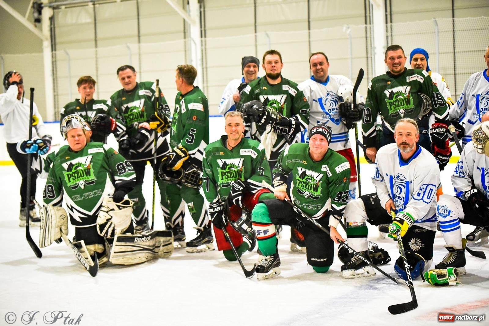 Zdjęcie w galerii na portalu naszraciborz.pl: Dragons Pszów pokonali Orły OSiR-u Racibórz. Hokej wrócił na Piastor [FOTO] wiadomości z regionu
