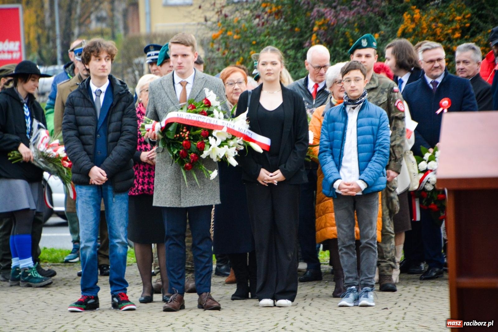 Zdjęcie w galerii na portalu naszraciborz.pl: Narodowe Święto Niepodległości w Raciborzu [FOTO i WIDEO] wiadomości z regionu