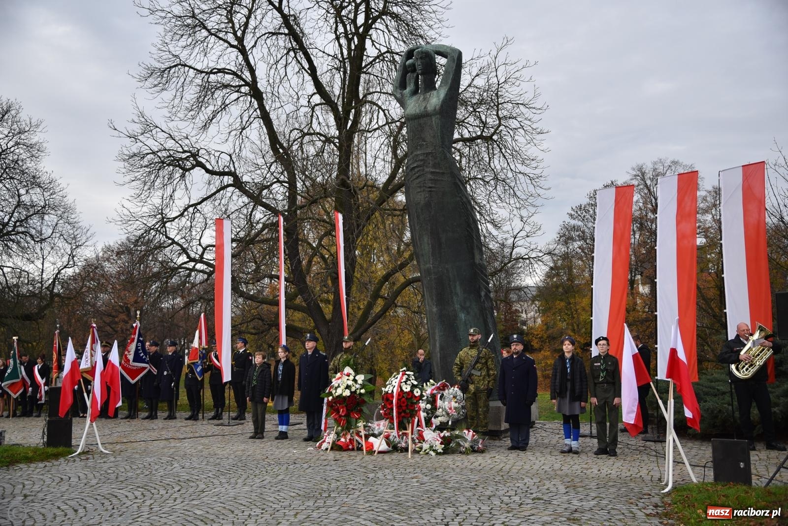 Zdjęcie w galerii na portalu naszraciborz.pl: Narodowe Święto Niepodległości w Raciborzu [FOTO i WIDEO] wiadomości z regionu
