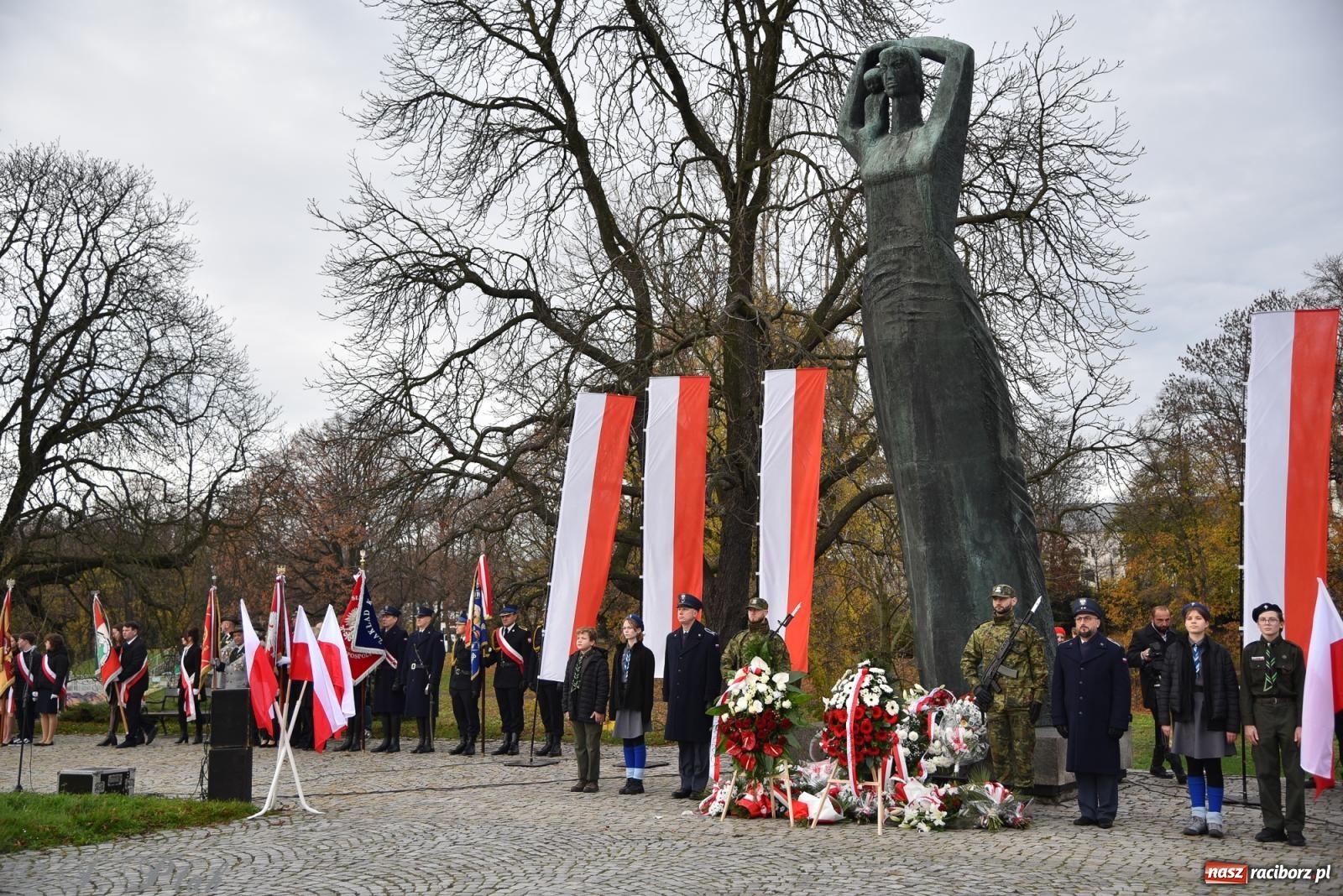 Zdjęcie w galerii na portalu naszraciborz.pl: Narodowe Święto Niepodległości w Raciborzu [FOTO i WIDEO] wiadomości z regionu