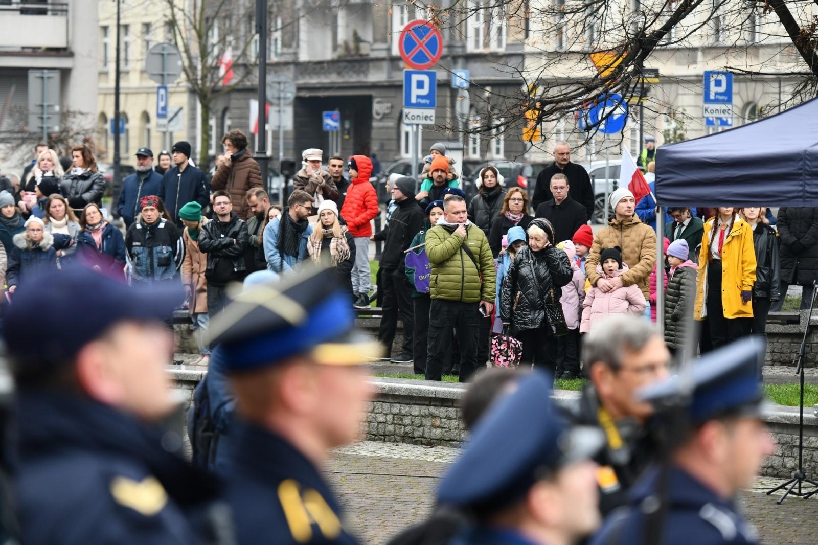 Zdjęcie w galerii na portalu naszraciborz.pl: Obchody 107. rocznicy odzyskania przez Polskę niepodległości wiadomości z regionu