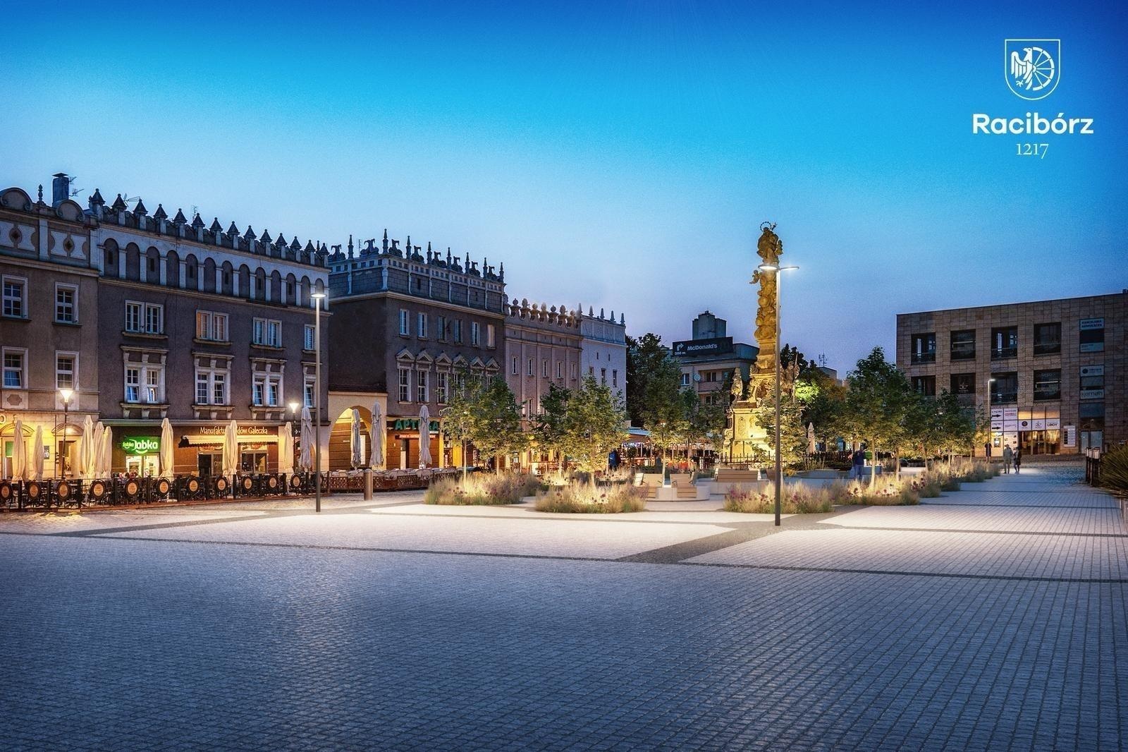 Zdjęcie w galerii na portalu naszraciborz.pl: Na rynku rozpoczęło się sadzenie drzew [FOTO] wiadomości z regionu