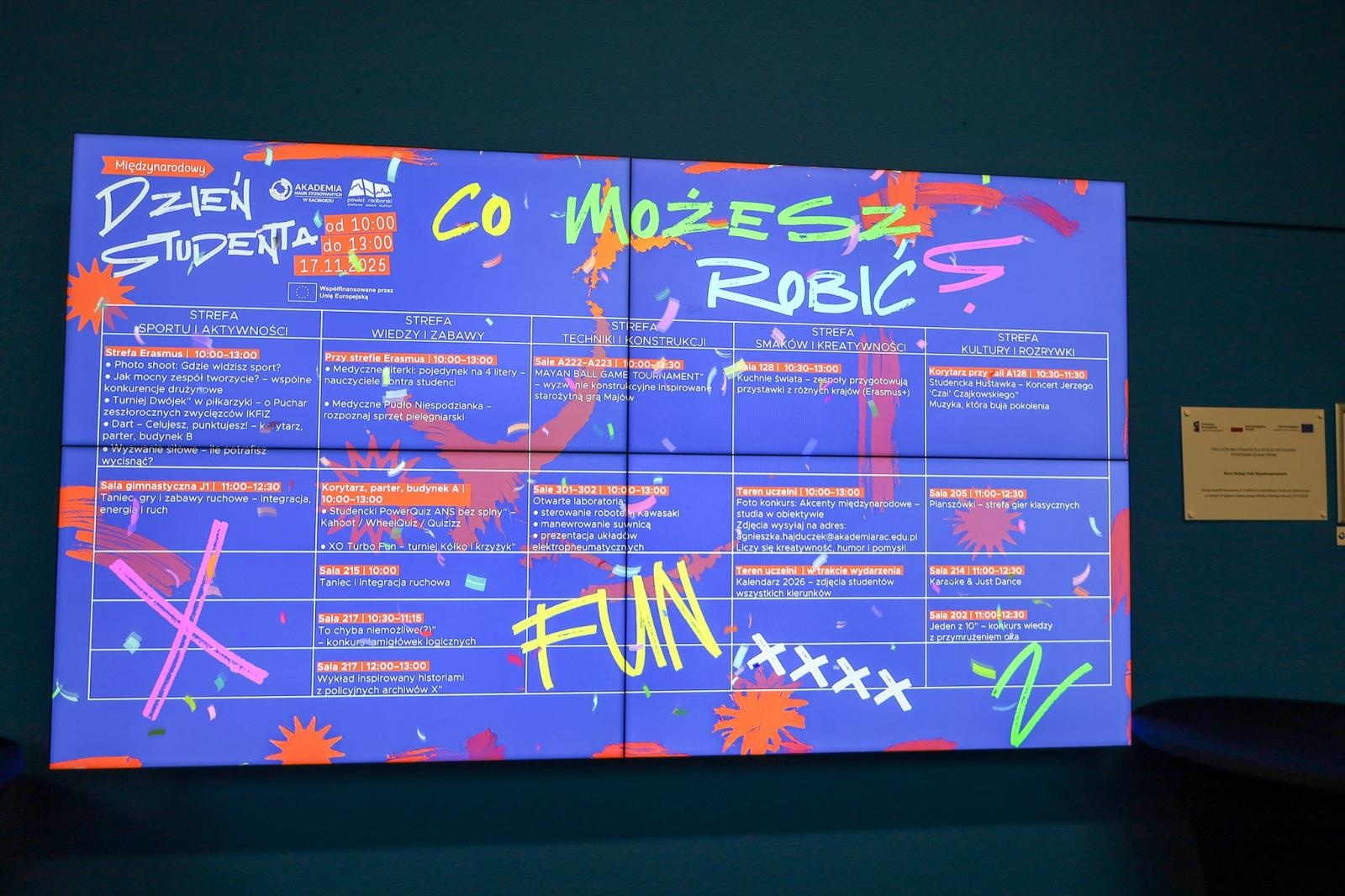 Zdjęcie w galerii na portalu naszraciborz.pl: Międzynarodowy Dzień Studenta w raciborskiej ANS. Święto pełne energii, integracji i słodkich atrakcji wiadomości z regionu