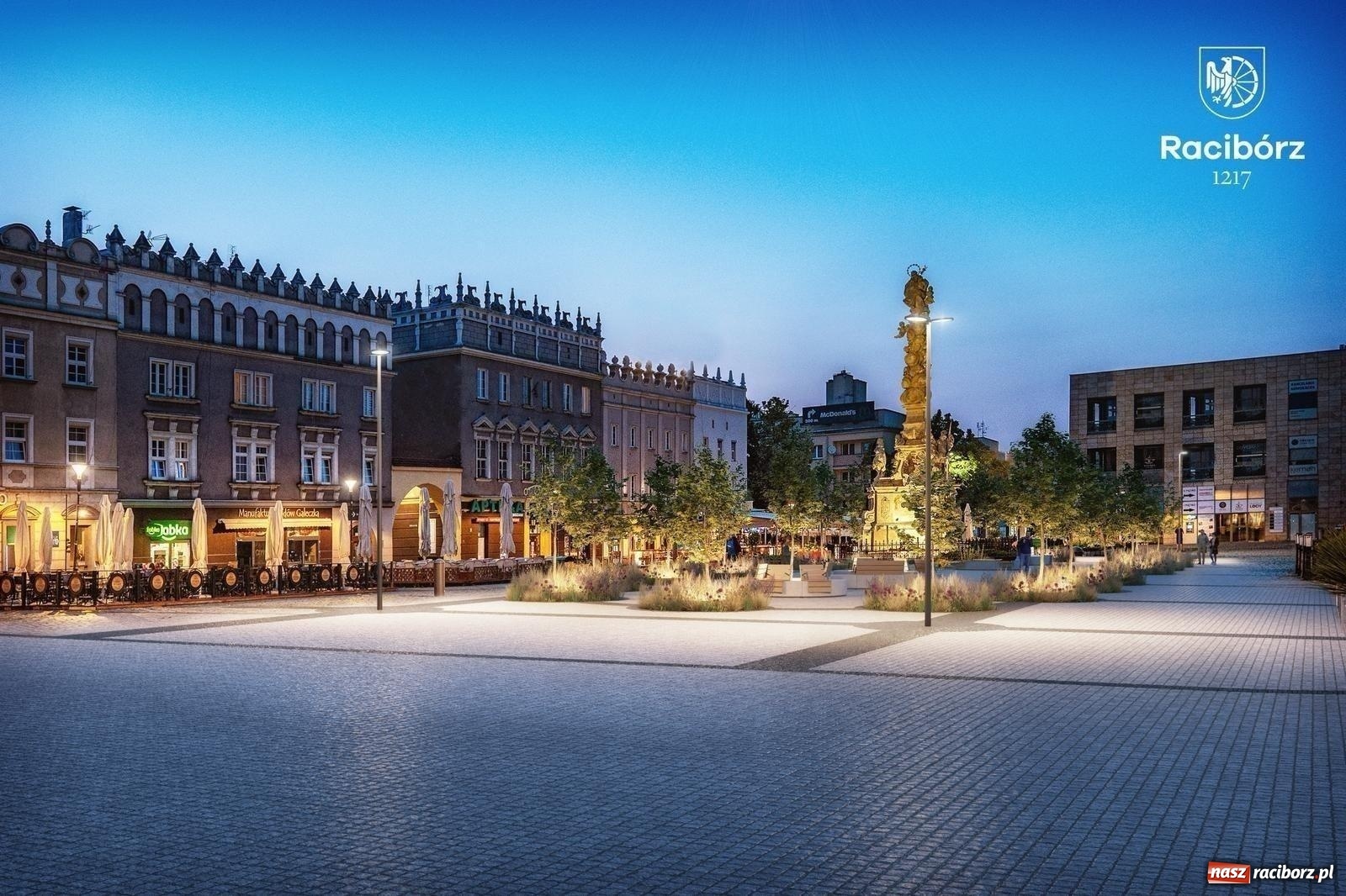 Zdjęcie w galerii na portalu naszraciborz.pl: Ile kosztowały drzewa na Rynku? Prezydent pokazuje rachunek wiadomości z regionu