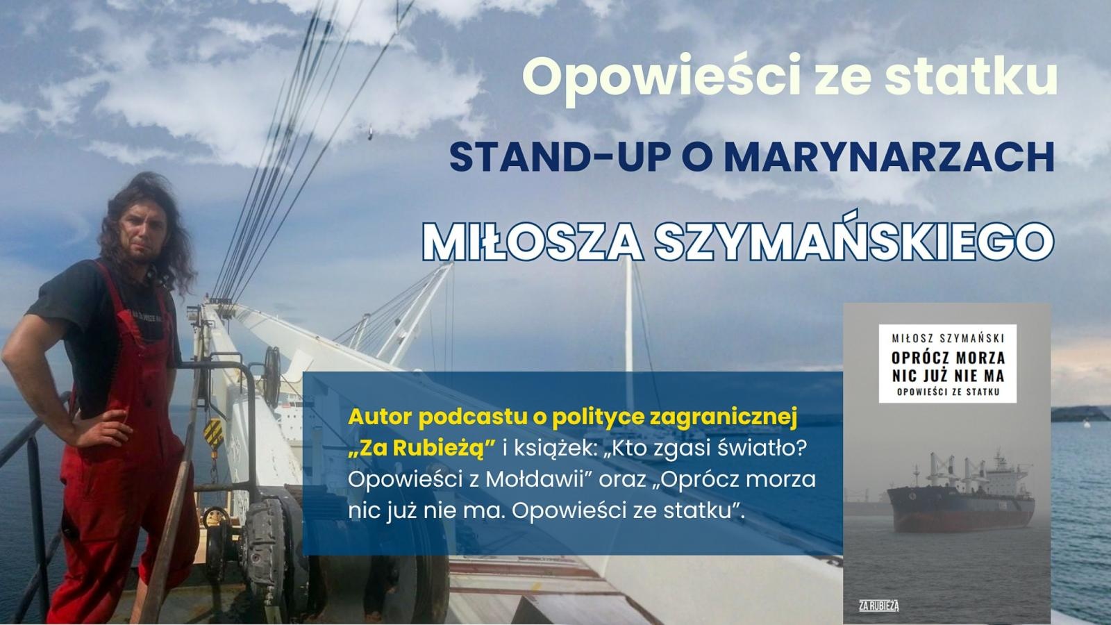 Zdjęcie w galerii na portalu naszraciborz.pl: Stand-up o marynarzach Miłosza Szymańskiego w raciborskiej bibliotece wiadomości z regionu
