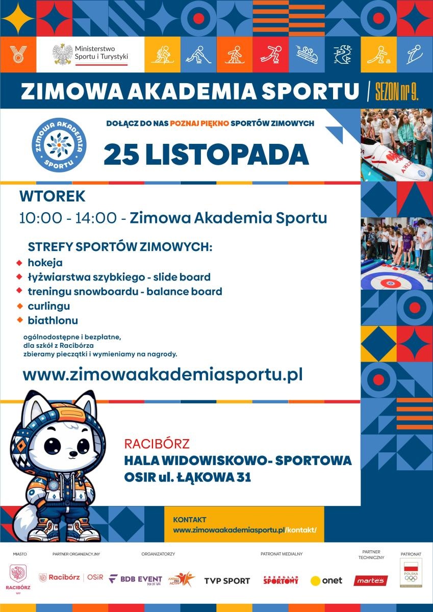 Zdjęcie w galerii na portalu naszraciborz.pl: OSiR zaprasza. Zimowa Akademia Sportu w Raciborzu wiadomości z regionu