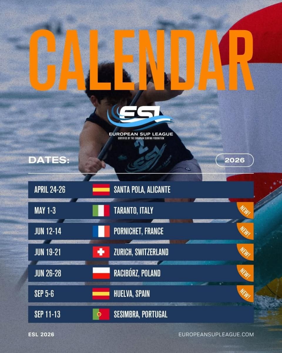 Zdjęcie w galerii na portalu naszraciborz.pl: Racibórz w kalendarzu European SUP League 2026 – polski akcent w prestiżowych zawodach wiadomości z regionu