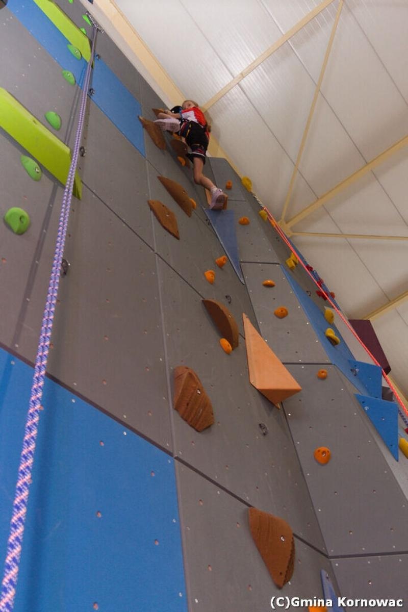 Zdjęcie w galerii na portalu naszraciborz.pl: Nowoczesna ścianka wspinaczkowa otwarta w Kornowacu wiadomości z regionu