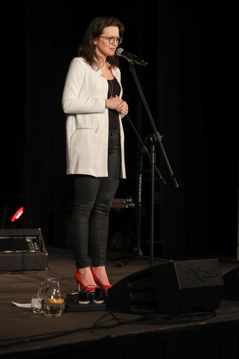 Zdjęcie w galerii na portalu naszraciborz.pl: Patsy Gamble - światowej klasy saksofonistka wystąpiła na deskach Strzechy w koncercie Gorczyca & Przyjaciele wiadomości z regionu