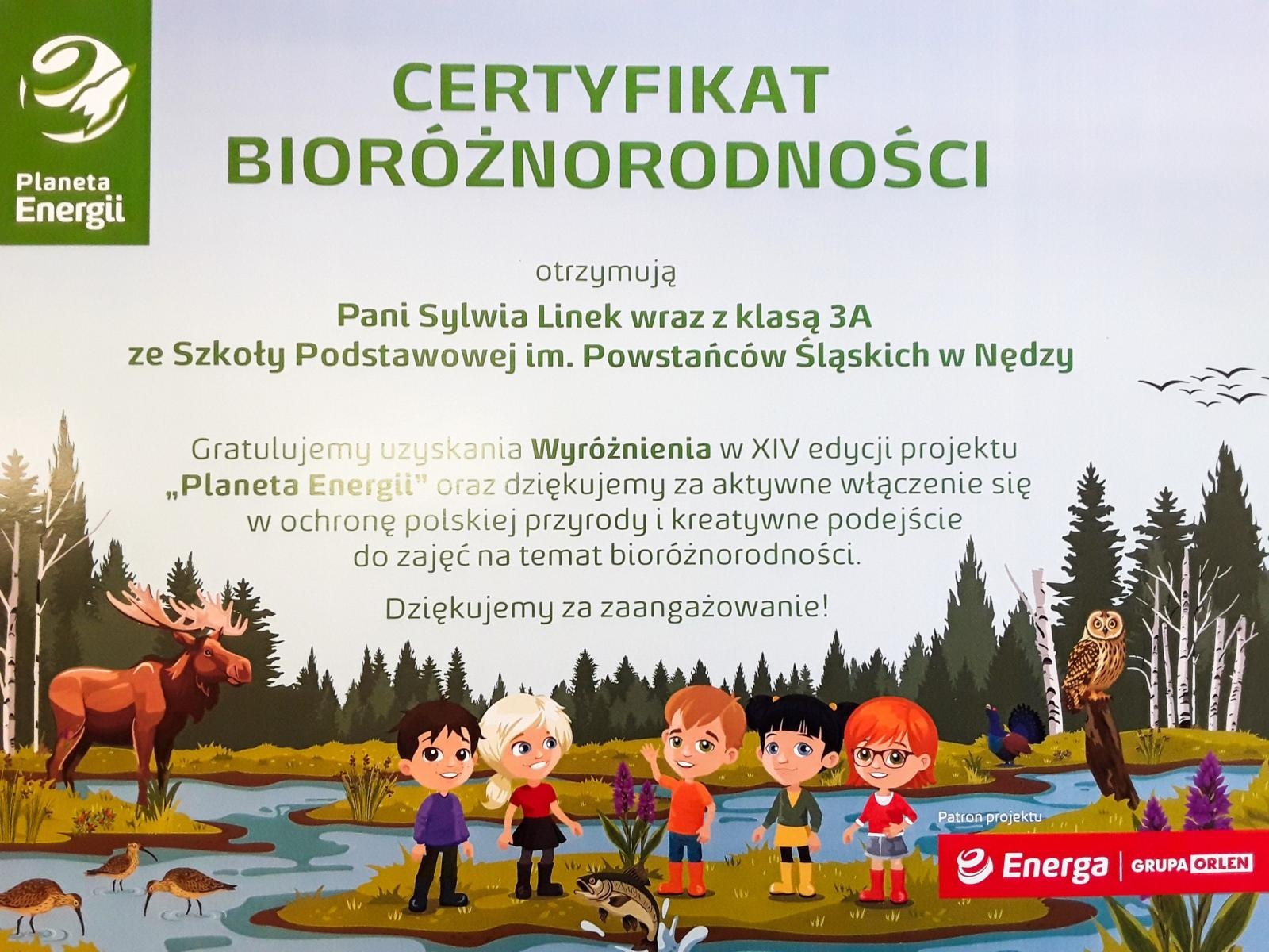Zdjęcie w galerii na portalu naszraciborz.pl: Szkoła w Nędzy nagrodzona w ogólnopolskim programie Planeta Energii! wiadomości z regionu