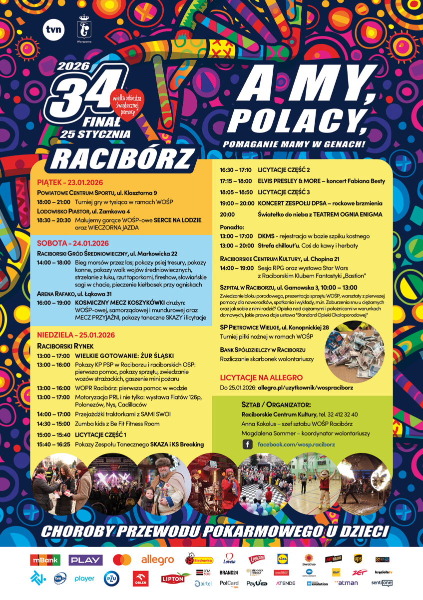 Zdjęcie w galerii na portalu naszraciborz.pl: Raciborski finał WOŚP potrwa trzy dni. Największe atrakcje w niedzielę wiadomości z regionu