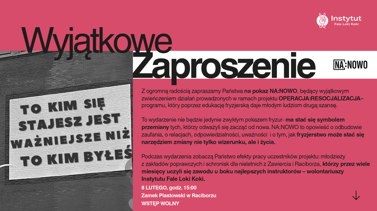 Zdjęcie w galerii na portalu naszraciborz.pl: OPERACJA RESOCJALIZACJA. Czołowi polscy fryzjerzy na Zamku Piastowskim wiadomości z regionu