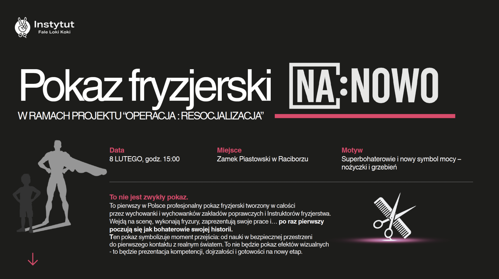 Zdjęcie w galerii na portalu naszraciborz.pl: OPERACJA RESOCJALIZACJA. Czołowi polscy fryzjerzy na Zamku Piastowskim wiadomości z regionu