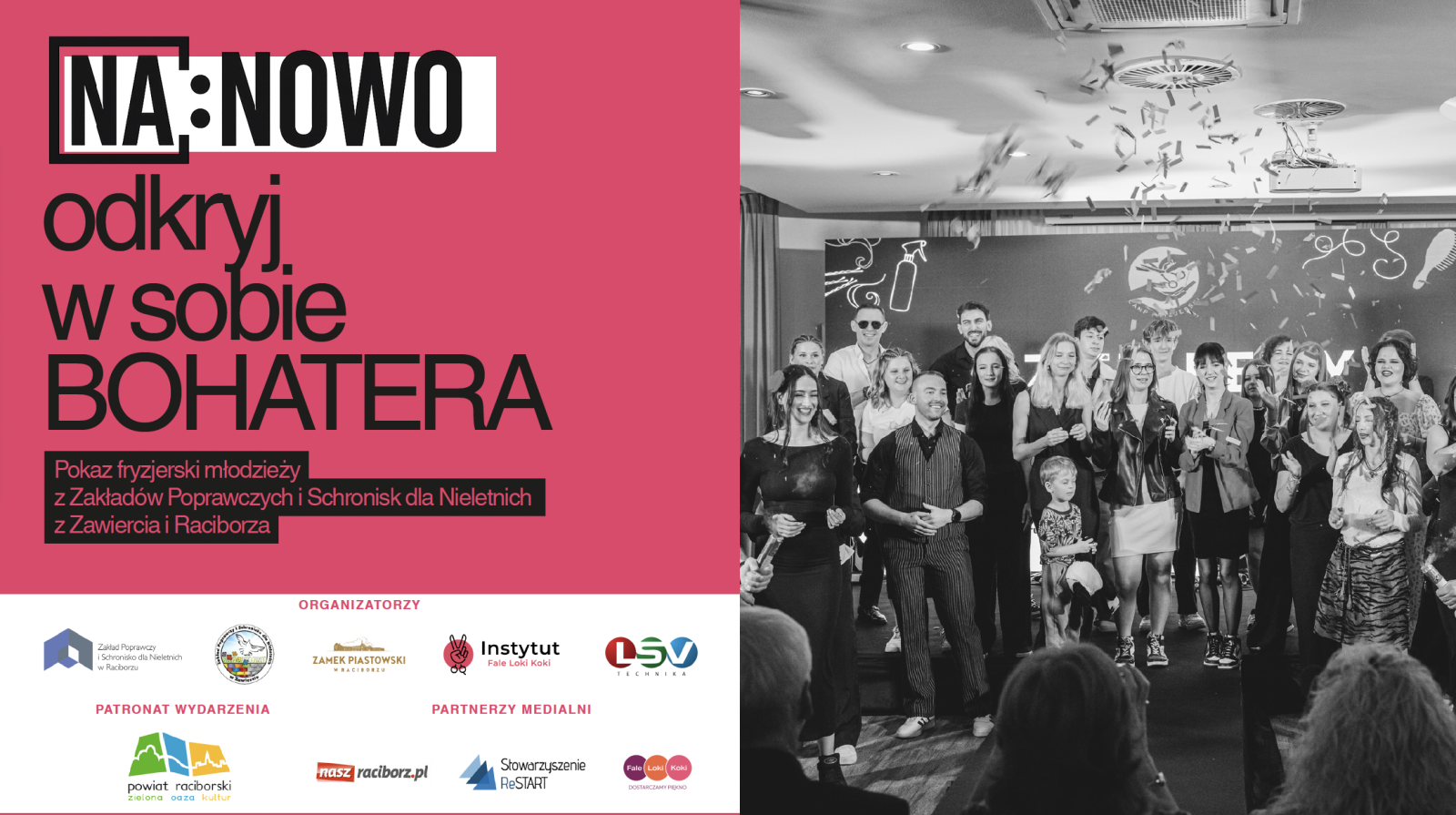 Zdjęcie w galerii na portalu naszraciborz.pl: OPERACJA RESOCJALIZACJA. Czołowi polscy fryzjerzy na Zamku Piastowskim wiadomości z regionu