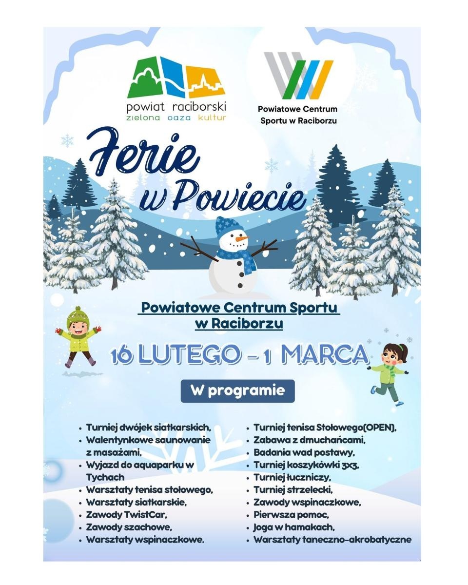 Zdjęcie w galerii na portalu naszraciborz.pl: Ferie w Powiecie Raciborskim – bogata oferta zajęć dla dzieci i młodzieży w PCS wiadomości z regionu