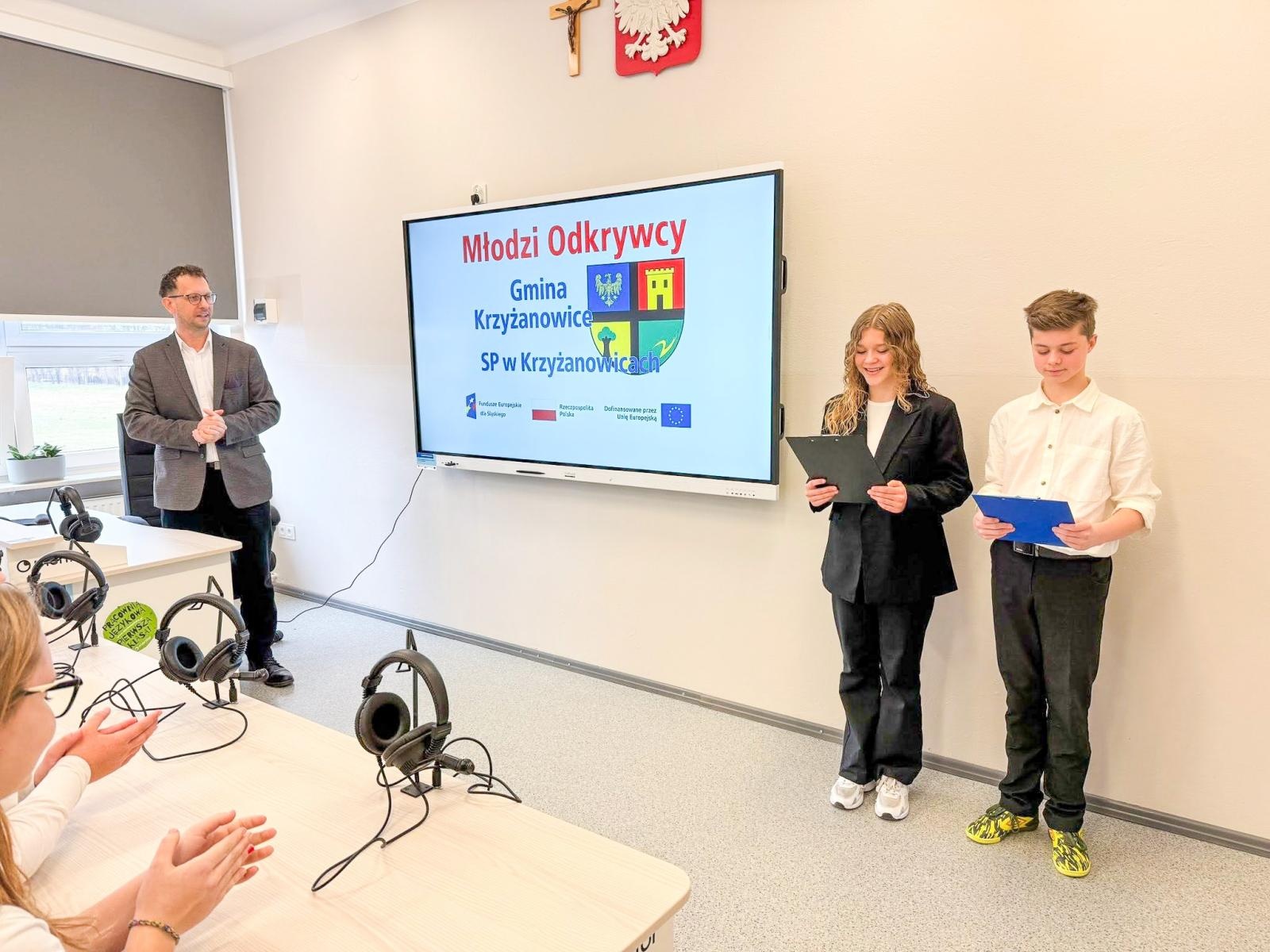 Zdjęcie w galerii na portalu naszraciborz.pl: Nowe pracownie w Szkole Podstawowej w Krzyżanowicach. Projekt Młodzi odkrywcy w realizacji wiadomości z regionu