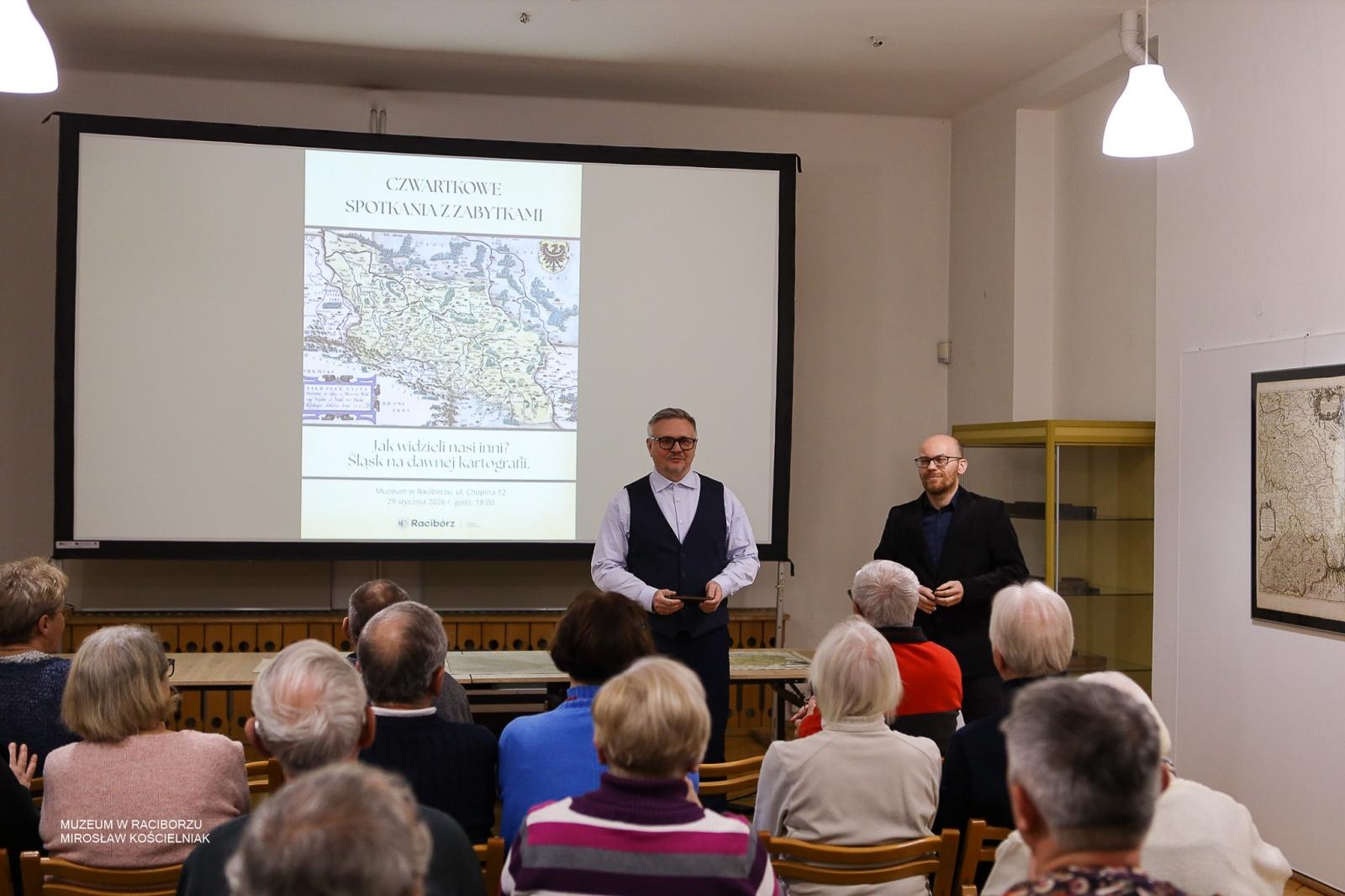 Zdjęcie w galerii na portalu naszraciborz.pl: Czwartkowe spotkania z zabytkami: Śląsk na dawnej kartografii wiadomości z regionu