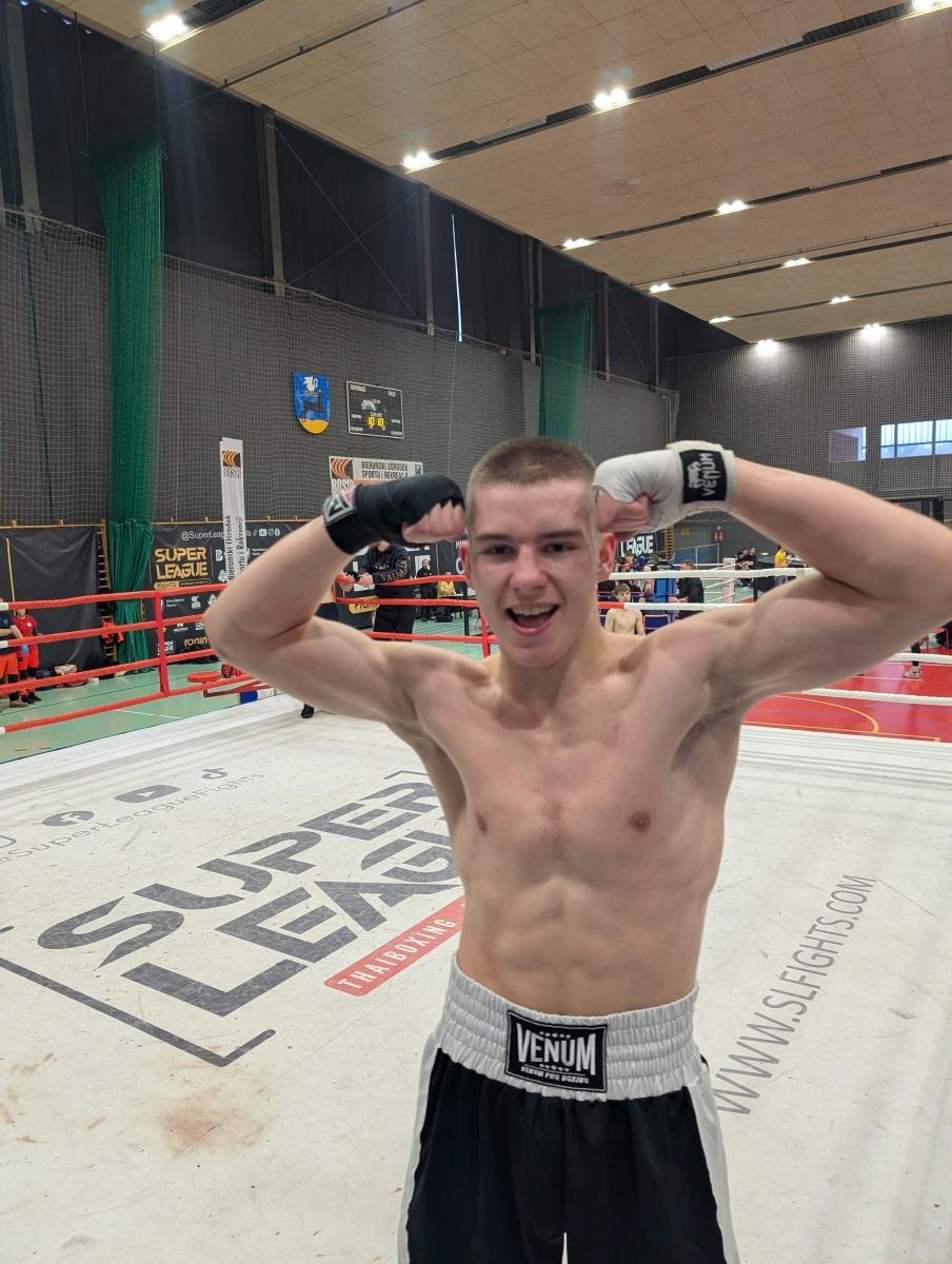 Zdjęcie w galerii na portalu naszraciborz.pl: Zawodnicy z Raciborza na podium Super League Fights w Bieruniu wiadomości z regionu