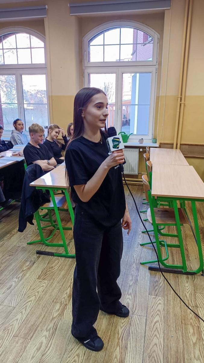 Zdjęcie w galerii na portalu naszraciborz.pl: Warsztaty dziennikarskie w raciborskim Kasprowiczu wiadomości z regionu