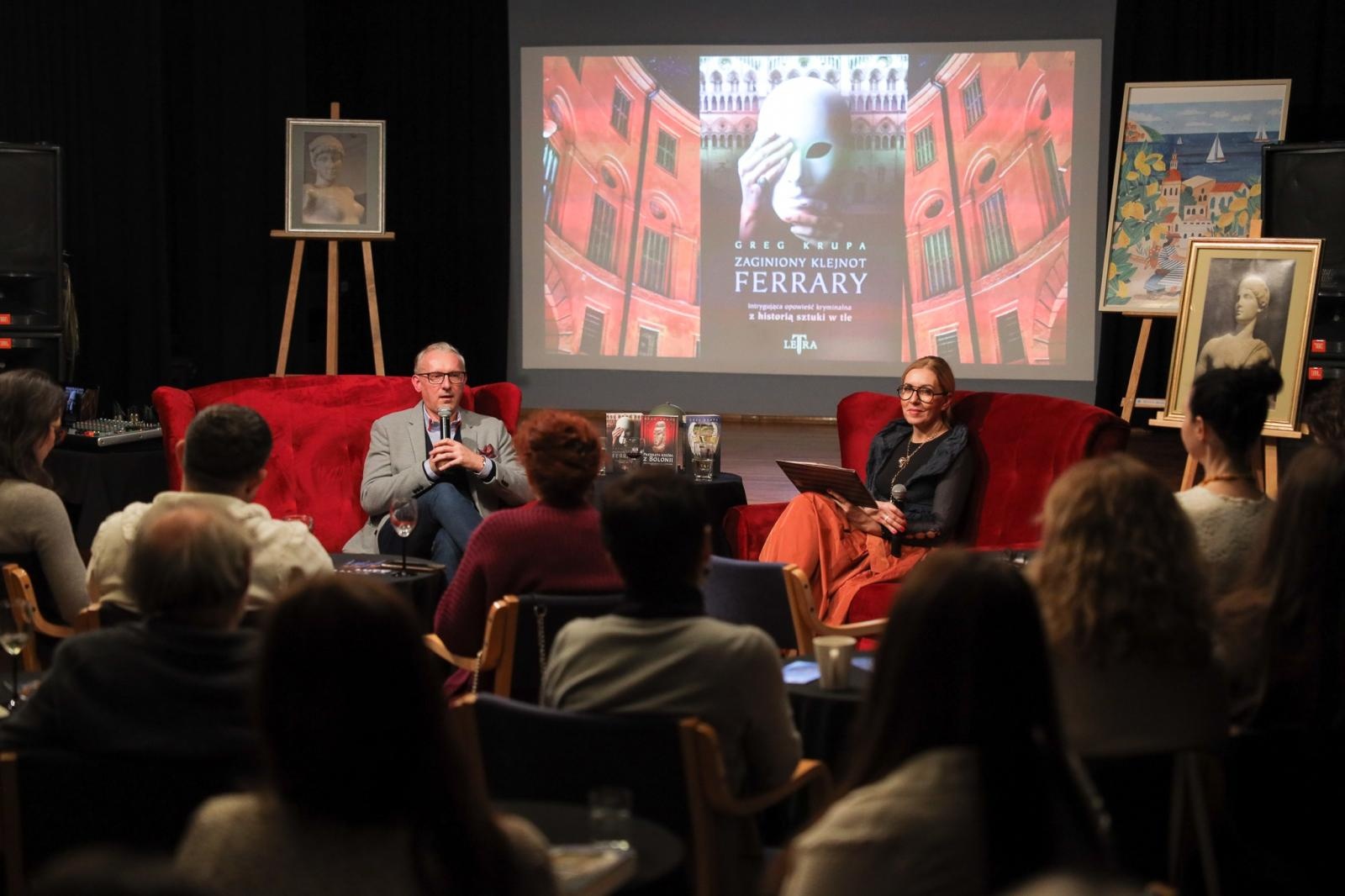 Zdjęcie w galerii na portalu naszraciborz.pl: Dan Brown historii sztuki – spotkanie w Punkt z Grzegorzem Krupą wiadomości z regionu