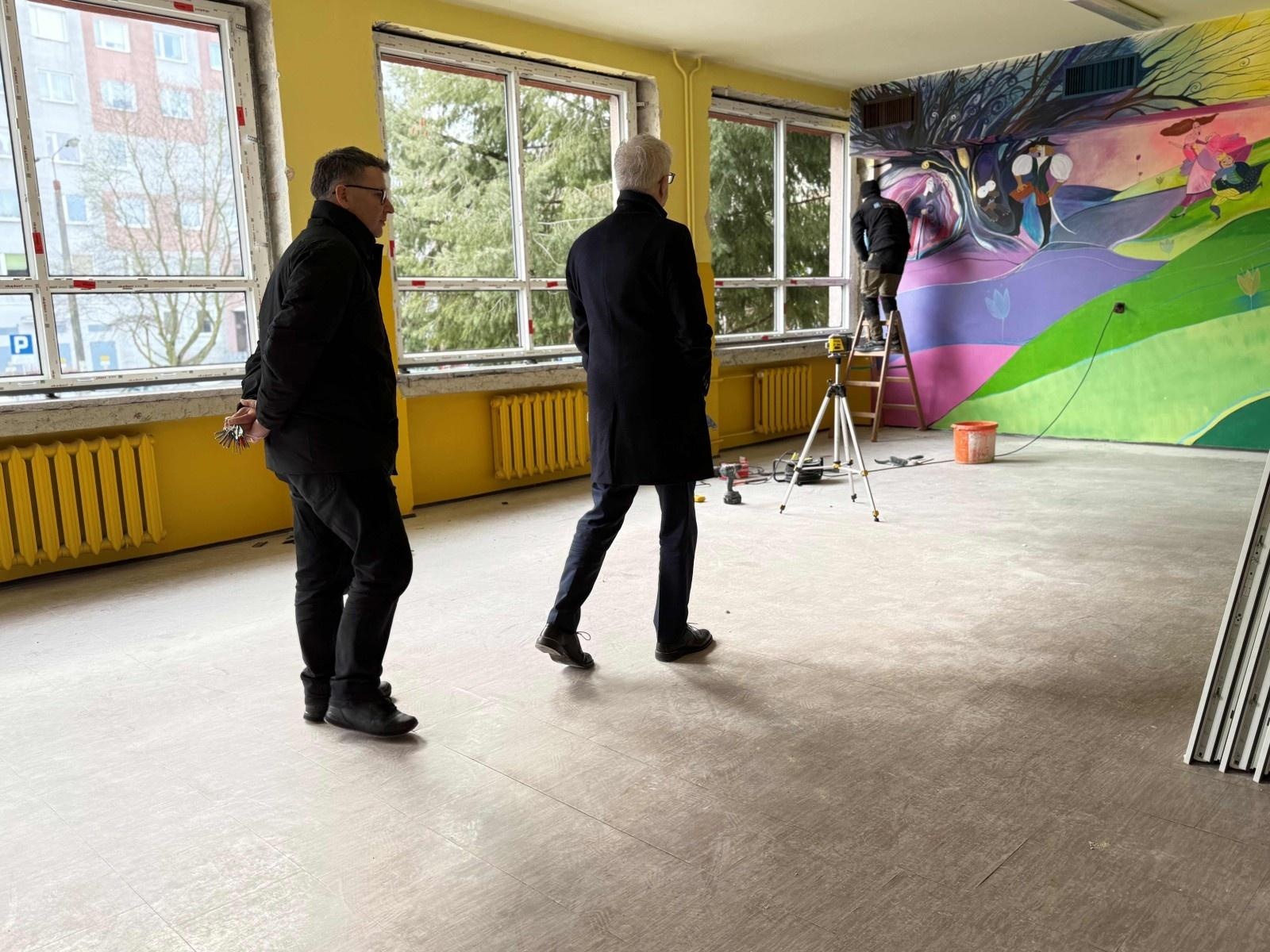 Zdjęcie w galerii na portalu naszraciborz.pl: Remont SP 18 w Raciborzu nabiera tempa. Postępy prac coraz bardziej widoczne wiadomości z regionu