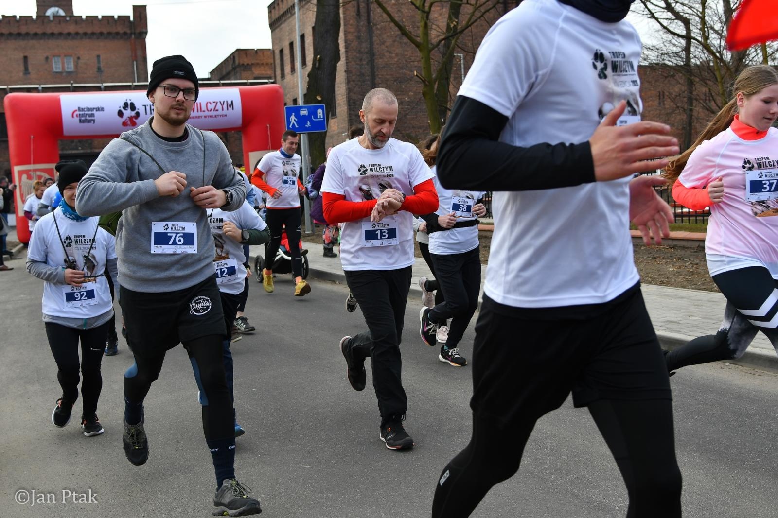 Zdjęcie w galerii na portalu naszraciborz.pl: Blisko 100 uczestników na starcie XIV Biegu Tropem Wilczym w Raciborzu wiadomości z regionu